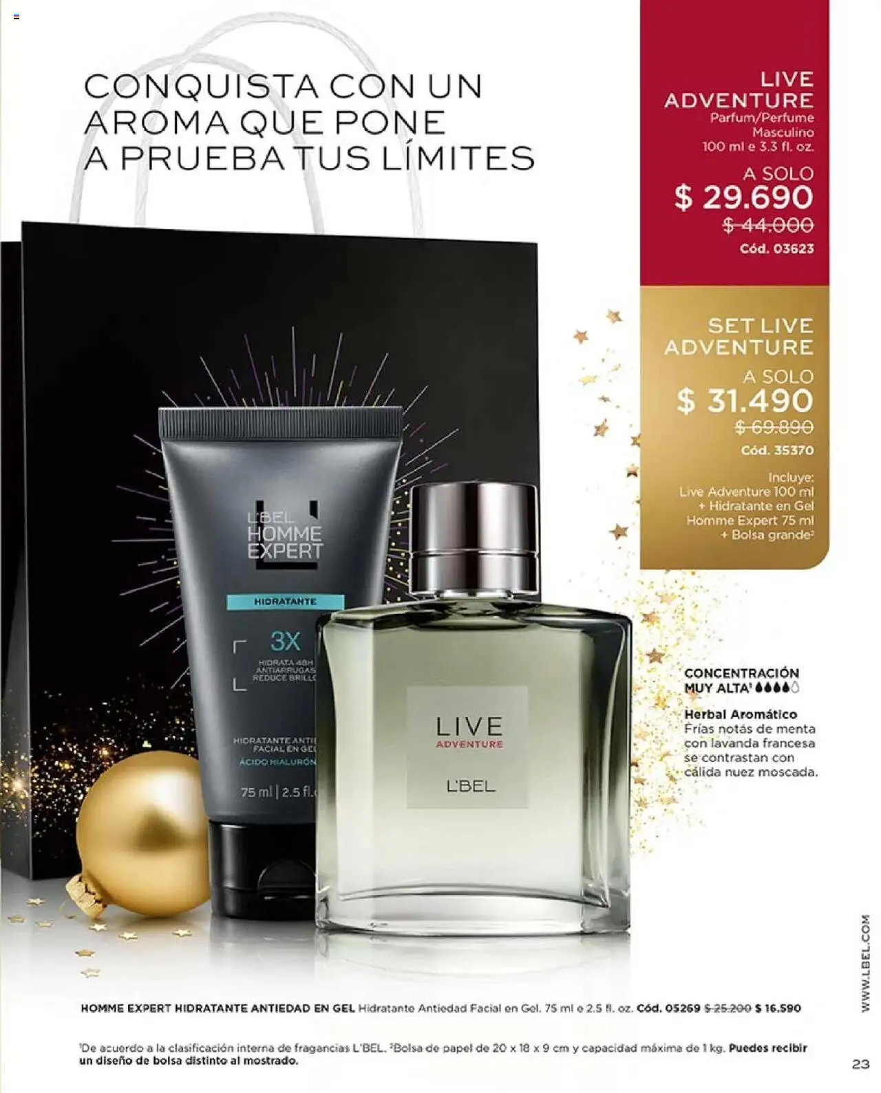 Catálogo L'Bel Campaña 17 │ válido desde el 14.10.2025 | Página: 23 | Productos: Bolsa, Nuez