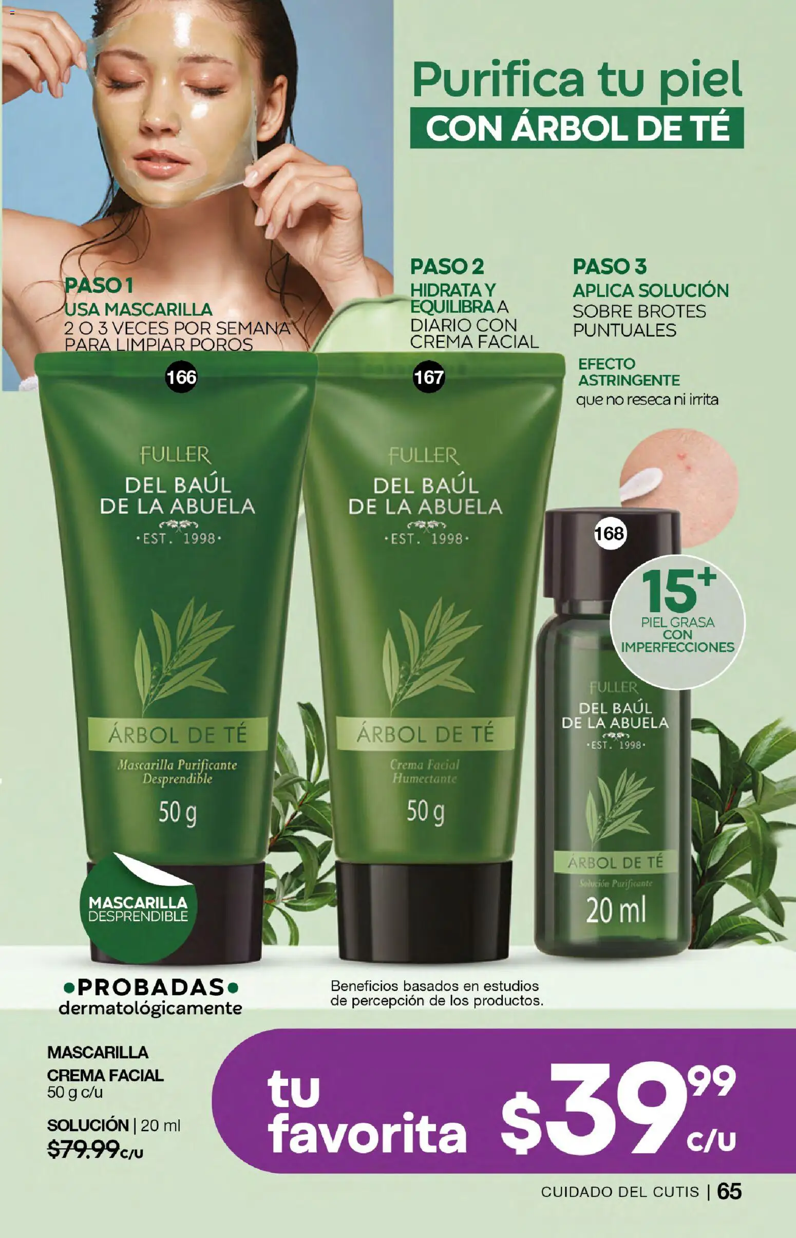 Nuevas ofertas de Fuller válidas en toda la República Mexicana desde el 18.02.2026. ¡Encuentra las mejores ofertas en Fuller campaña 23 2026! | Página: 65 | Productos: Crema, Té, Mascarilla, Sobre