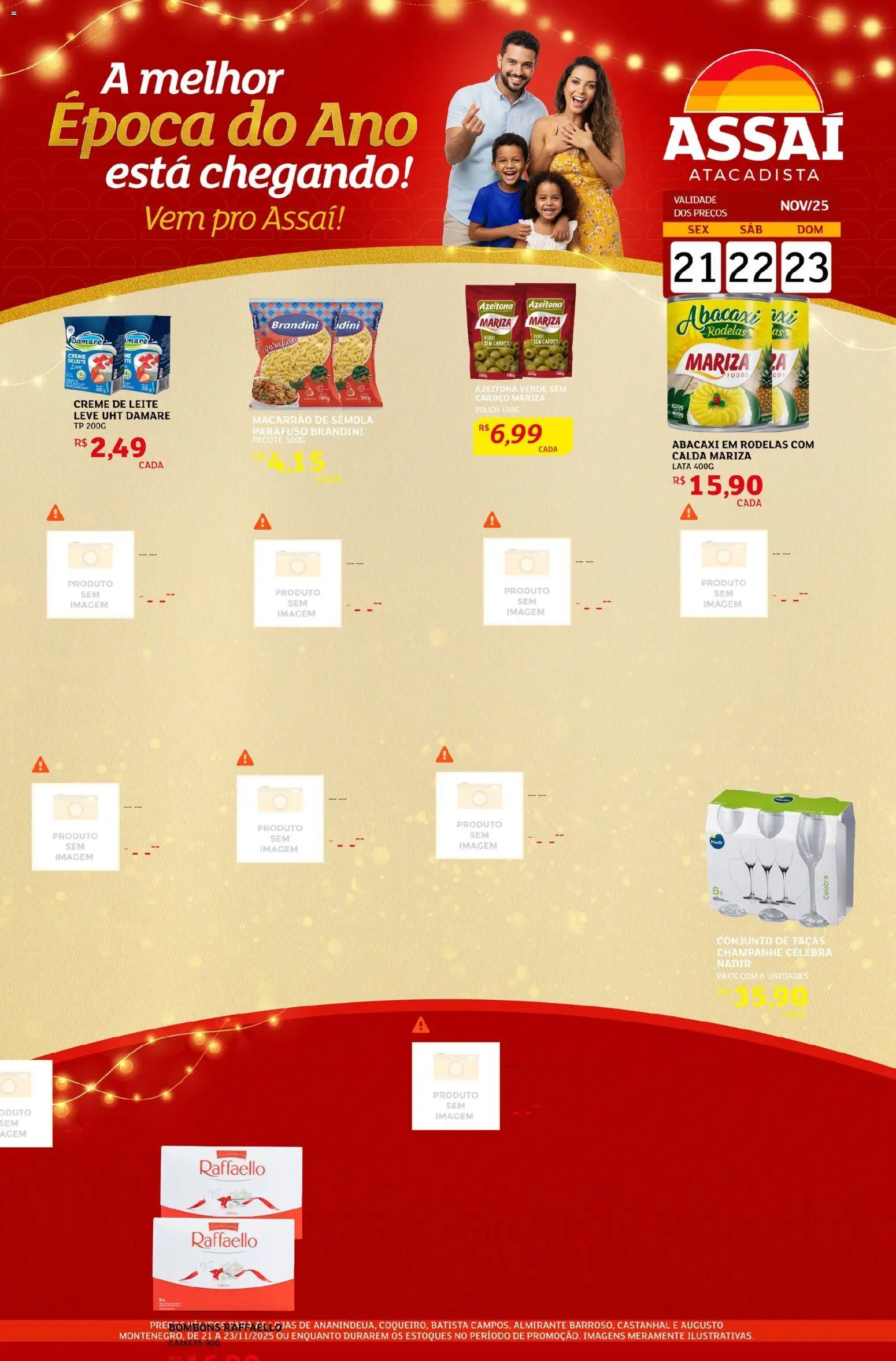 Assaí Atacadista Folheto - válido de 09.12.2025 | Página: 1 | Produtos: Leite, Macarrão, Creme, Creme de leite
