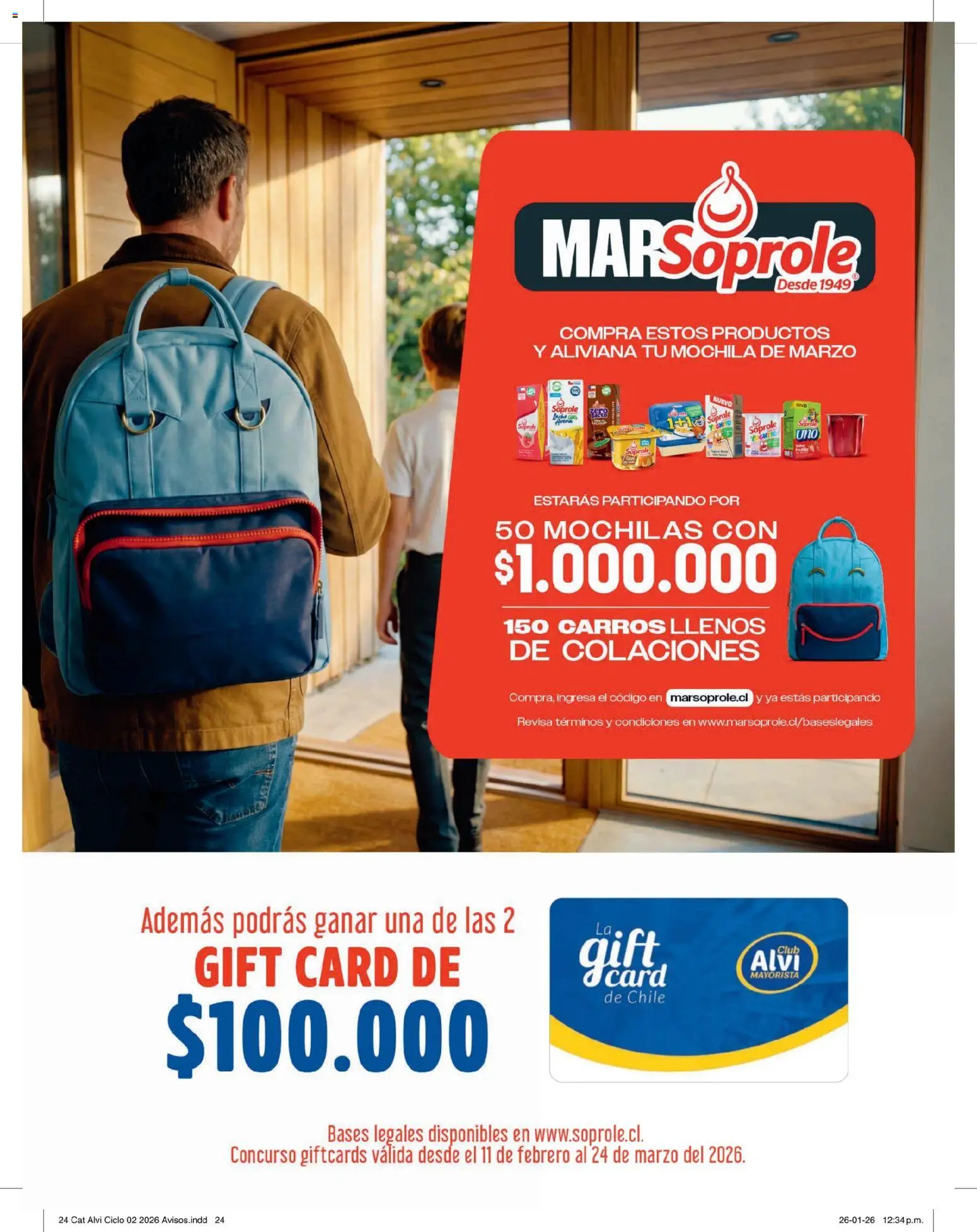 Alvi catálogo │ válido desde el 11.02.2026 | Página: 24 | Productos: Avena, Leche, Mochila