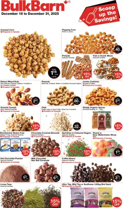 Preview of Bulk Barn weekly flyer from shop Bulk Barn valid from 18.12.2025