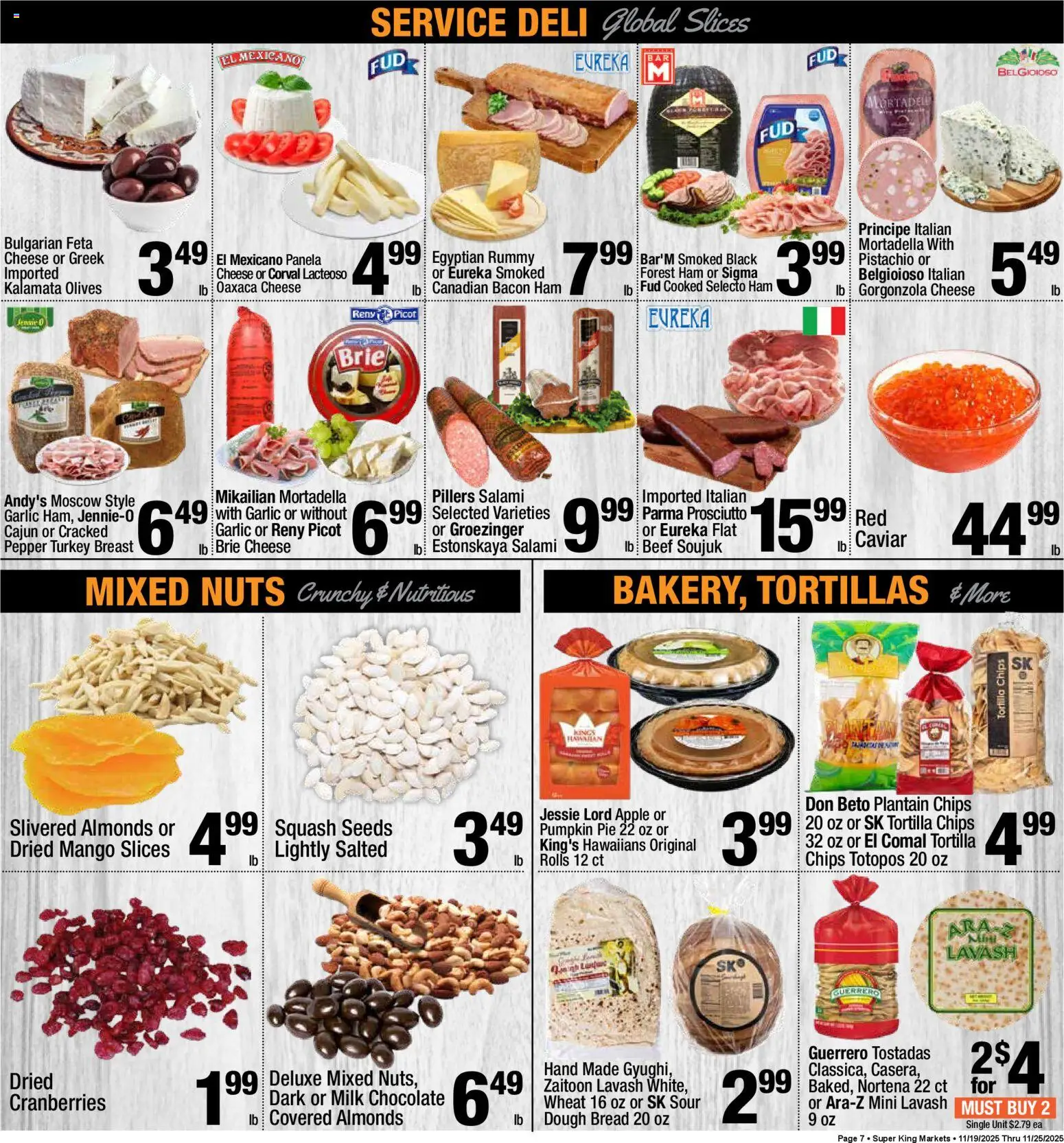 Super King Weekly Ad - valid from 19.11.2025 | Page: 8 | Products: Squash, Nuts, Mango, Pumpkin Pie