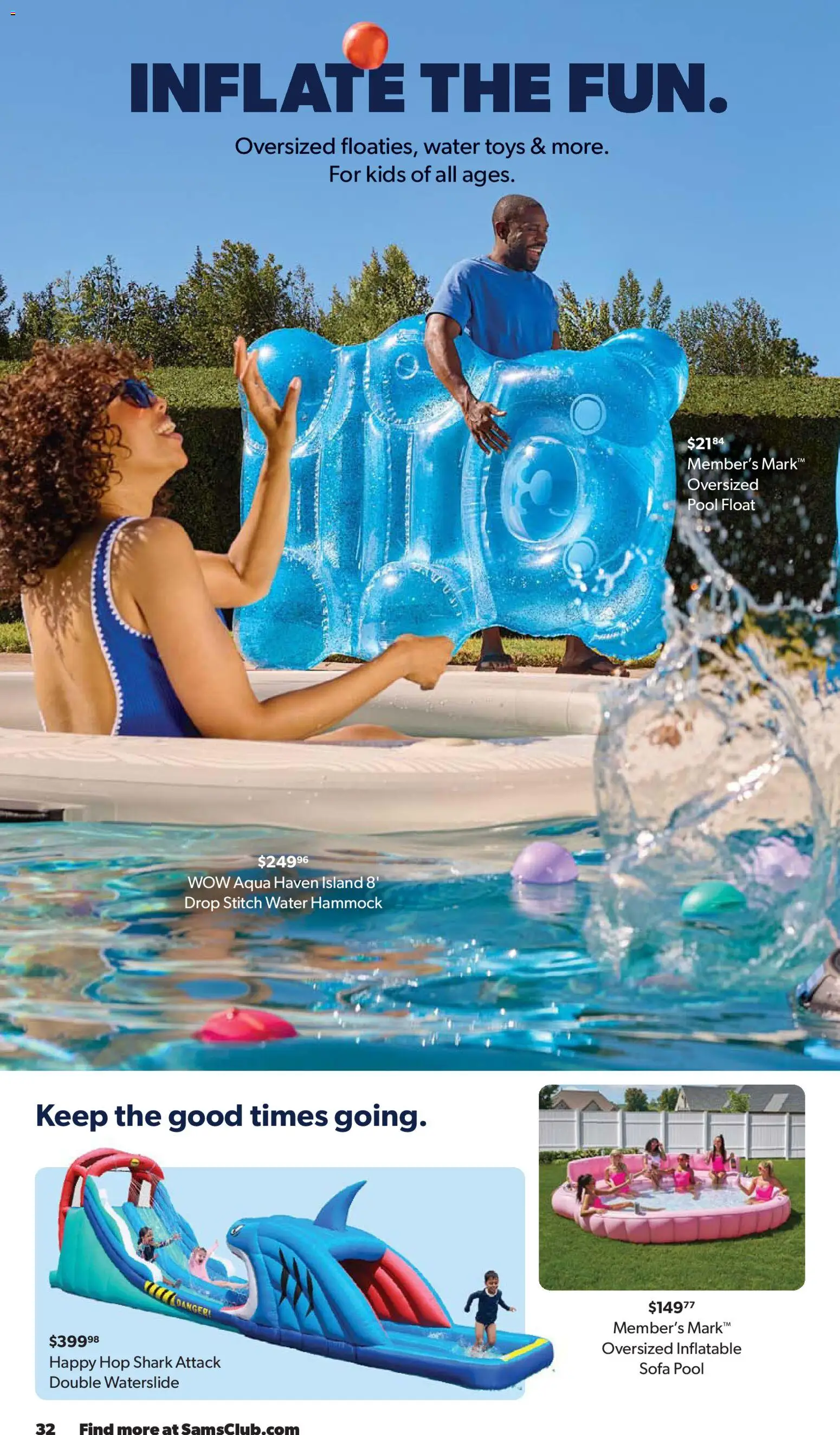 Sam's Club Weekly Ad - valid from 29.04.2026 | Page: 32 | Products: Sofa, Water