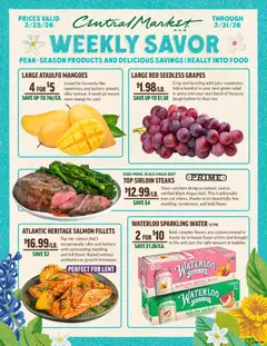 Preview of Central Market weekly ads valid from 25.03.2026