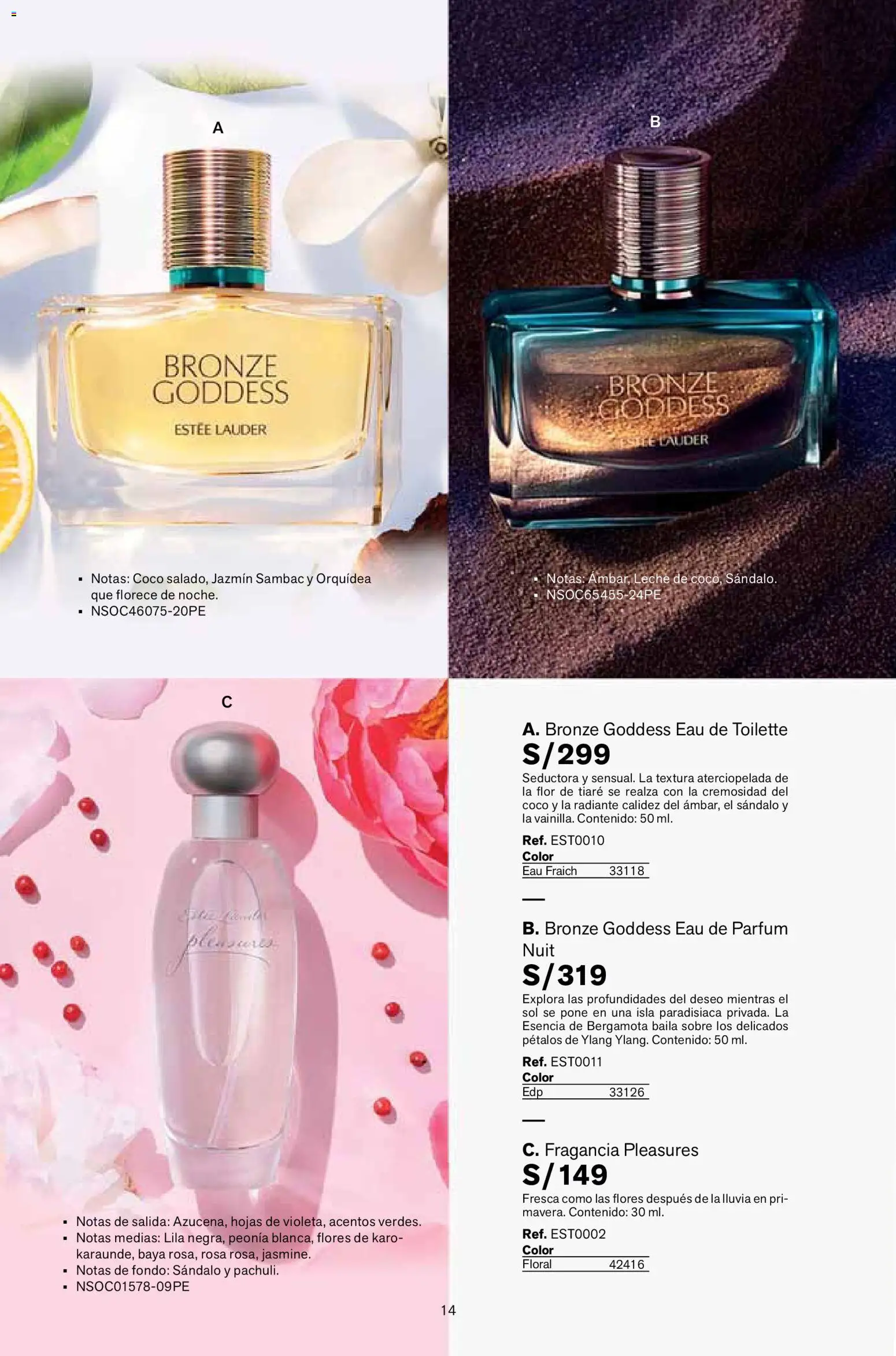 Catálogo Leonisa válido desde 26.12.2025 | Página: 14 | Productos: Leche, Medias, Fragancia, EAU de Toilette