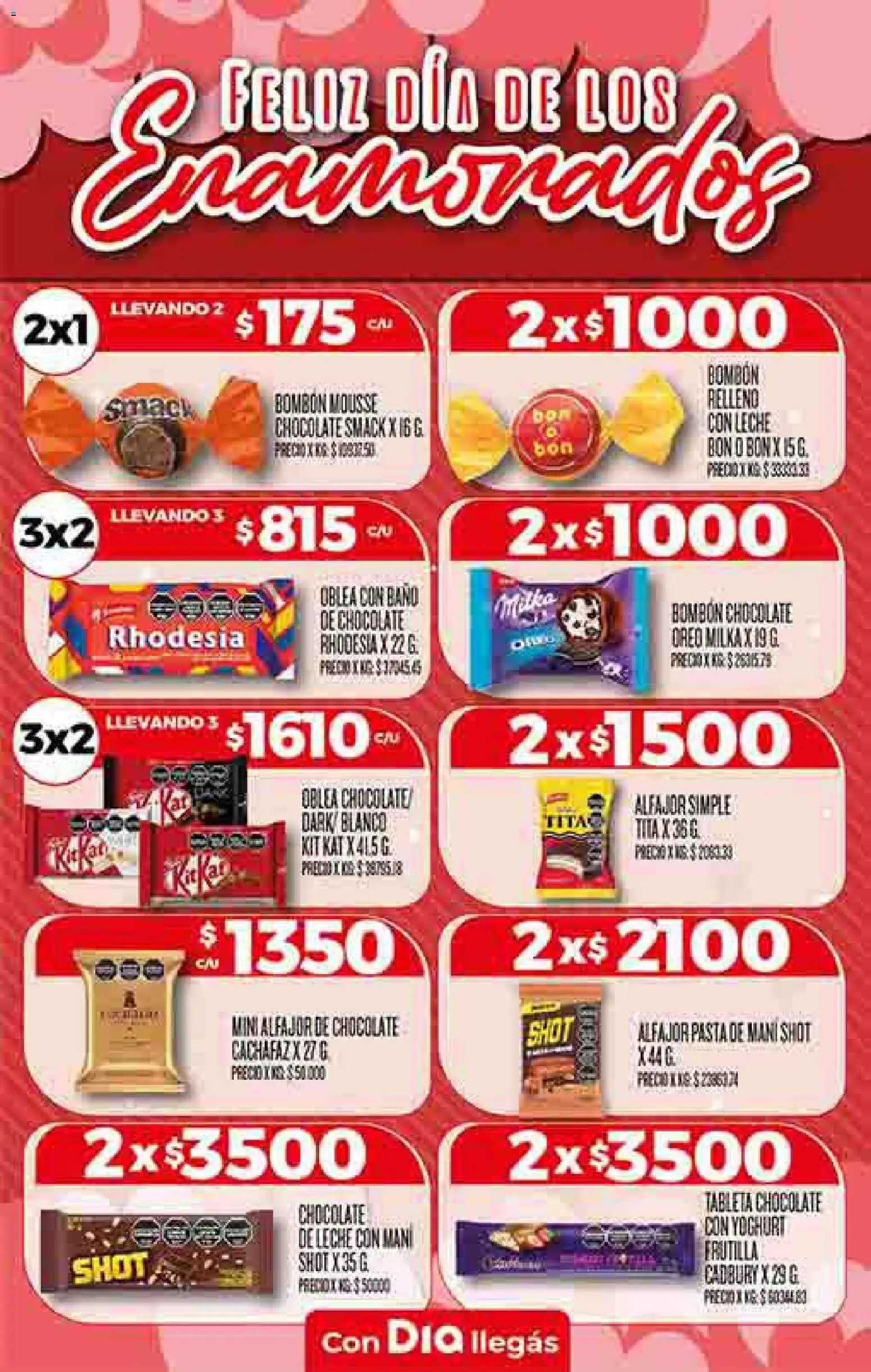 Dia - Ofertas - Todas las tiendas │ válido desde el 11.02.2026 | Página: 3 | Productos: Mani, Leche, Chocolate, Alfajor