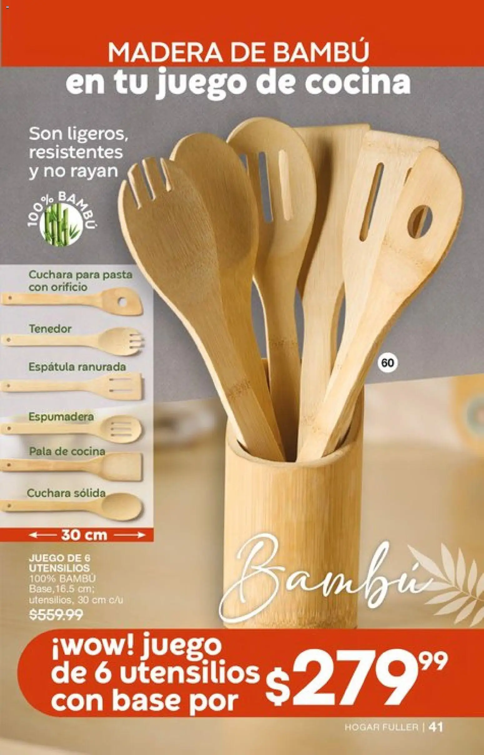 Nuevas ofertas de Fuller válidas en toda la República Mexicana desde el 04.03.2026. ¡Encuentra las mejores ofertas en Fuller campaña 24 2026! | Página: 41 | Productos: Espátula, Pasta, Cocina, Espumadera