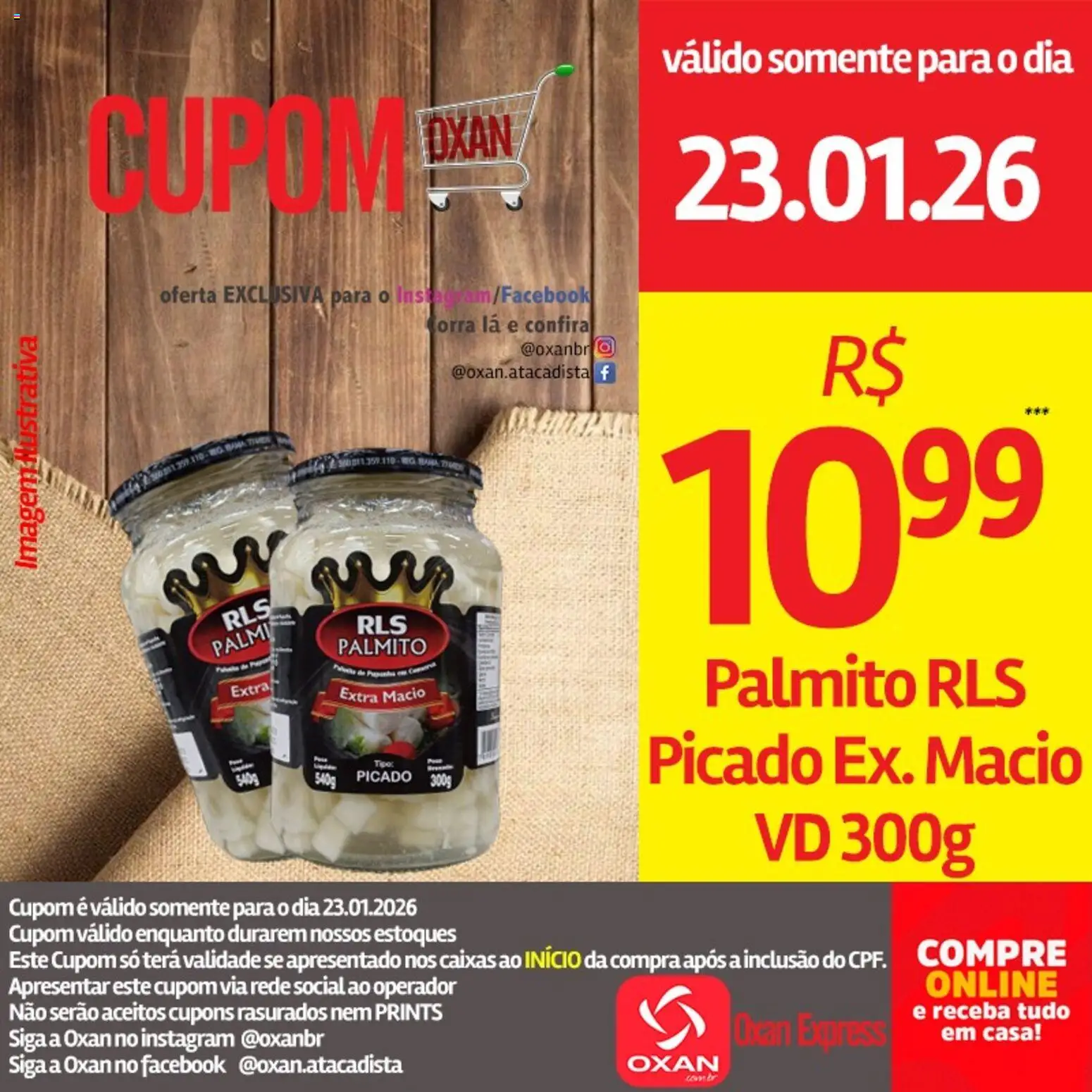 Oxan Atacadista Folheto - válido de 23.01.2026 | Página: 10 | Produtos: Palmito