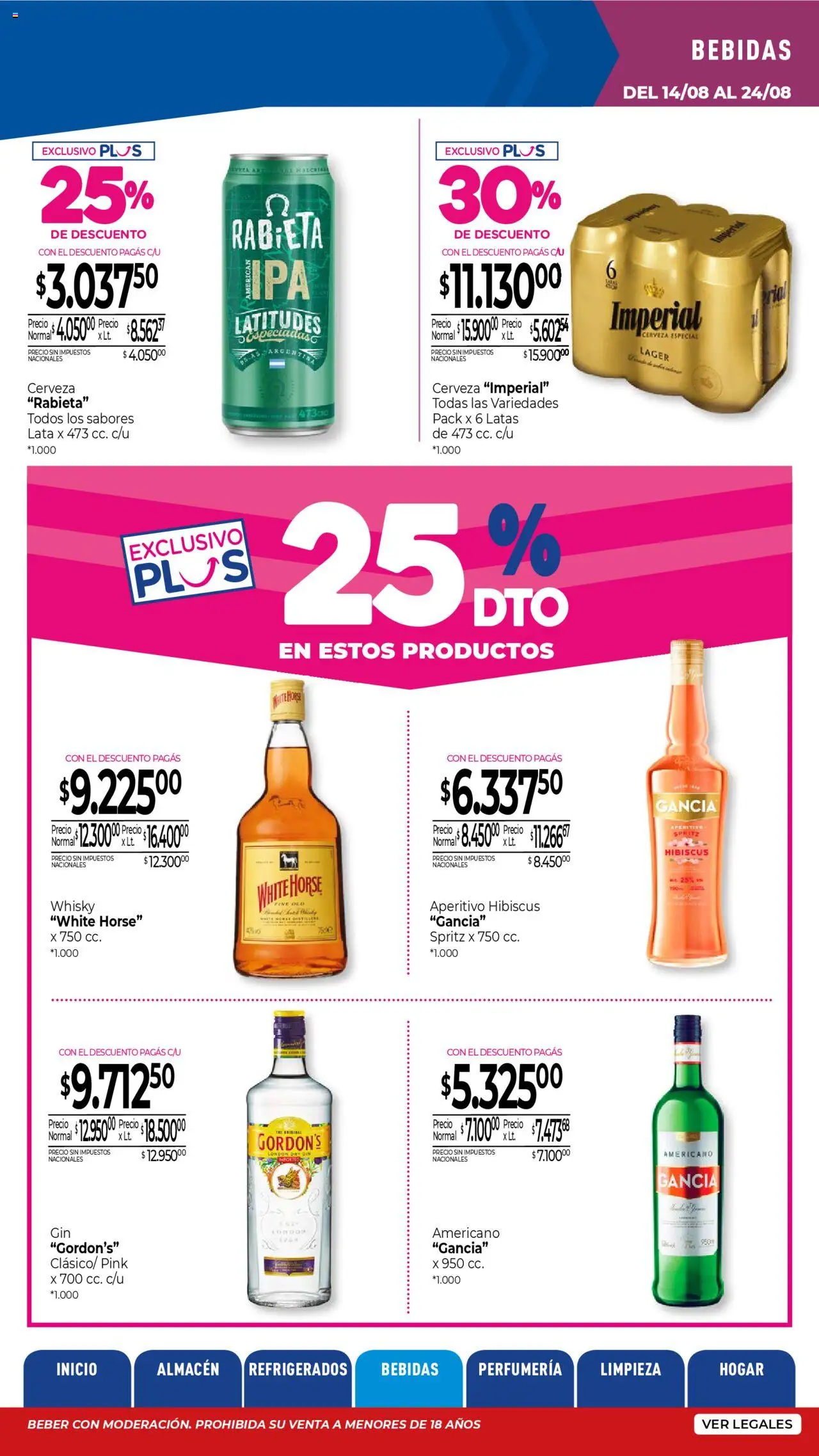 La Anonima - Insuperables - z5 │ válido desde el 14.08.2025 | Página: 19 | Productos: Whisky, Cerveza