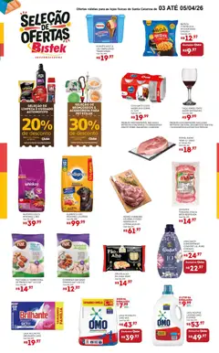 Bistek Supermercados ofertas Seleção  - Pré-Visualização do folheto da loja Bistek Supermercados, válido de 03.04.2026 | Página: 2 | Produtos: Vinho, Carne, Roupas, Cera