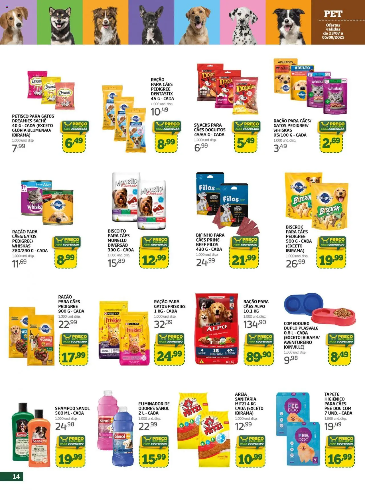 Cooper Folheto - válido de 23.07.2025 | Página: 14 | Produtos: Areia, Carne, Cereais, Atum