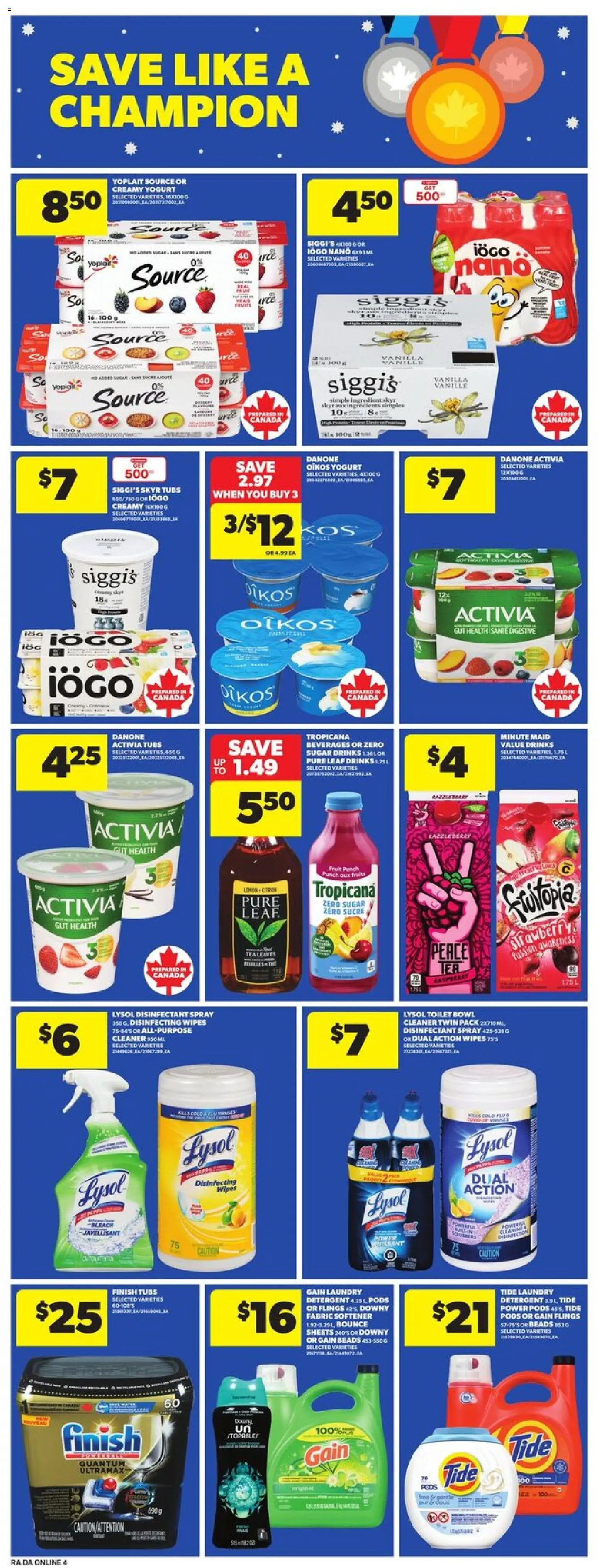 Atlantic Superstore flyer valid from 19.02.2026 | Page: 15 | Products: Fabric softener, Detergent, Yogurt