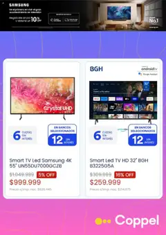 Vista previa Coppel catálogo válido desde el 01.10.2025 | Página: 6 | Productos: Televisión, Video