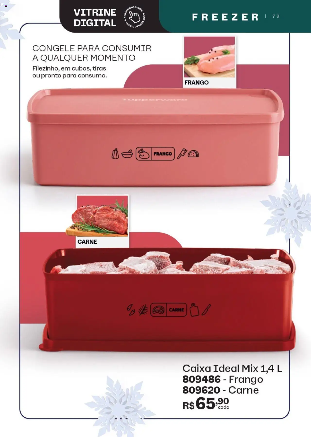 Tupperware Folheto - válido de 01.08.2025 | Página: 79 | Produtos: Freezer, Caixa, Carne, Frango