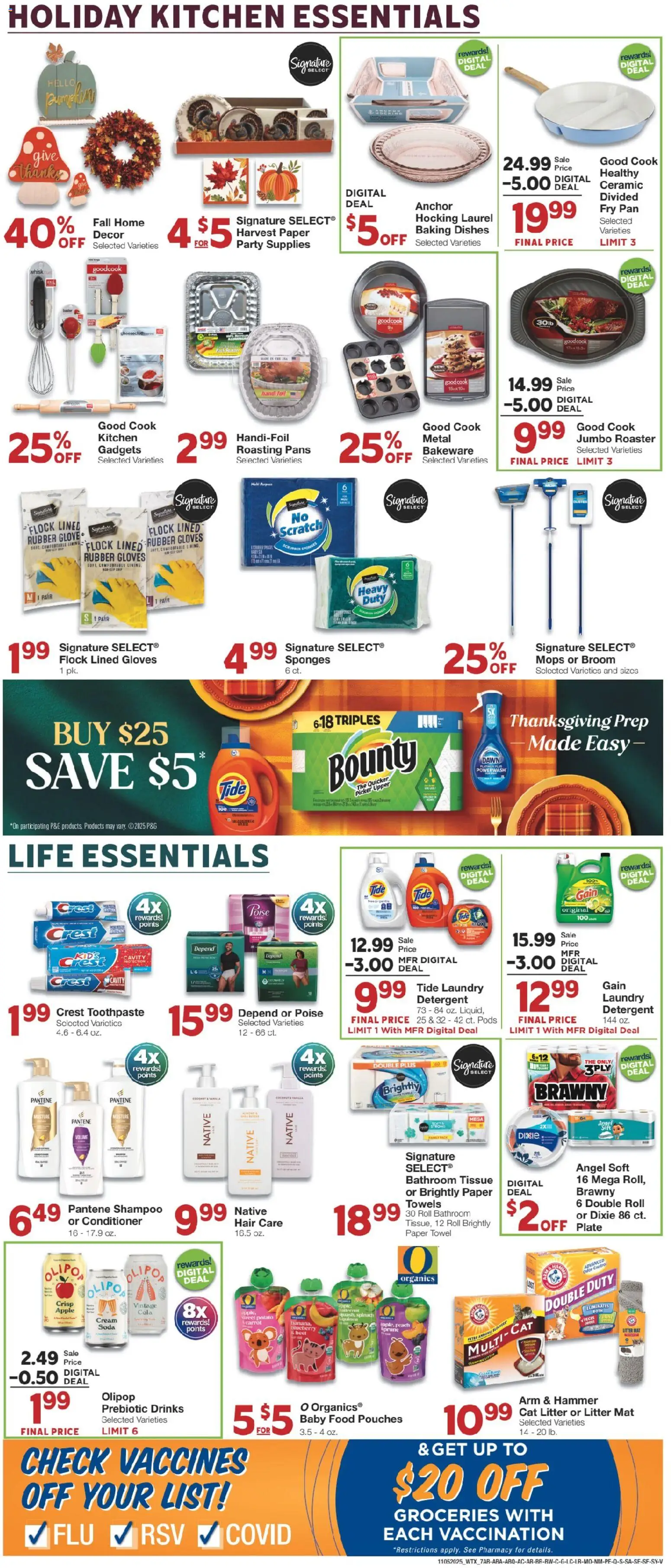 United Supermarkets Weekly Ad - valid from 04.11.2025 | Page: 7 | Products: Hoe, Picker, Anchor, Baby food