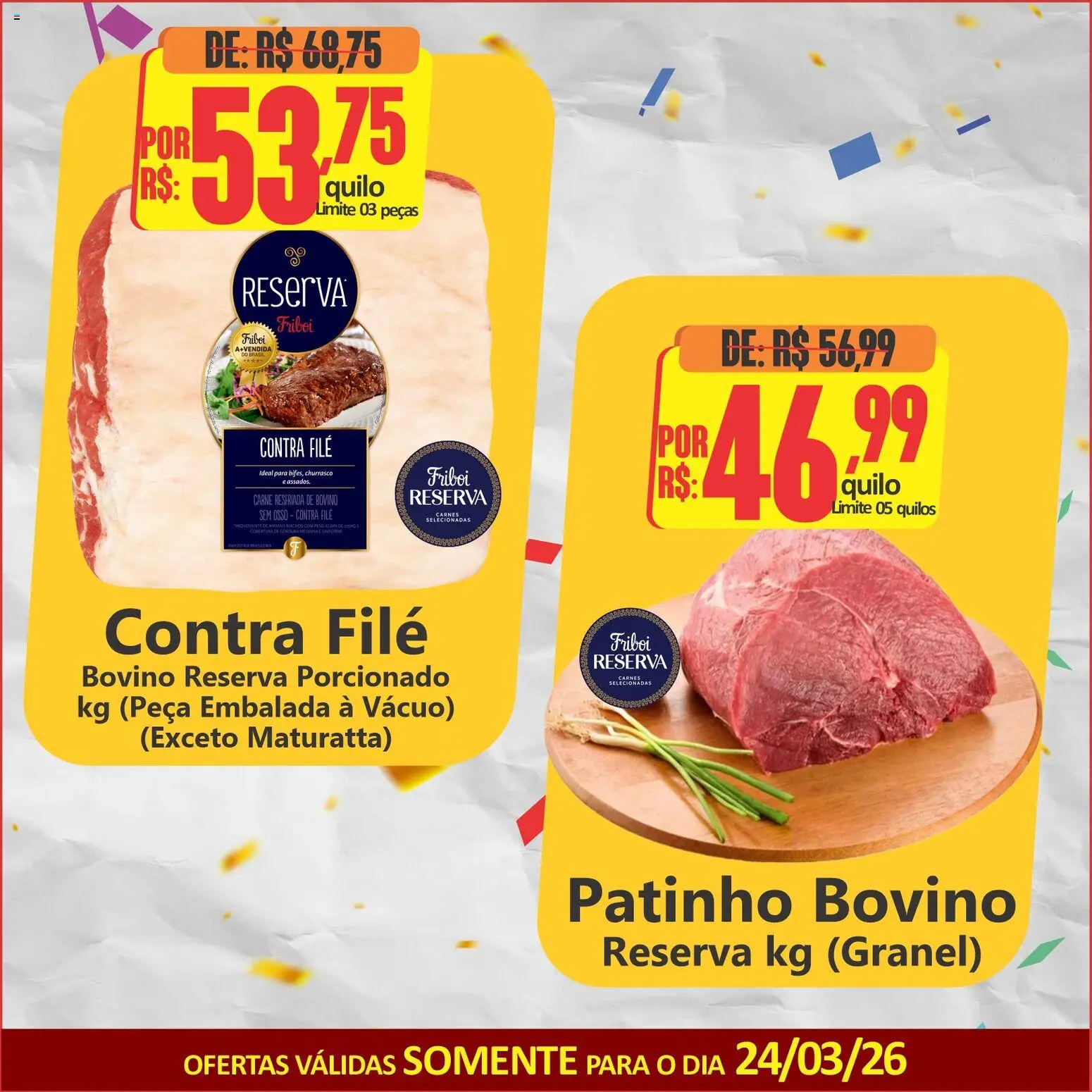 Big Supermercados Folheto - válido de 24.03.2026 | Página: 2 | Produtos: Contra filé, Carne