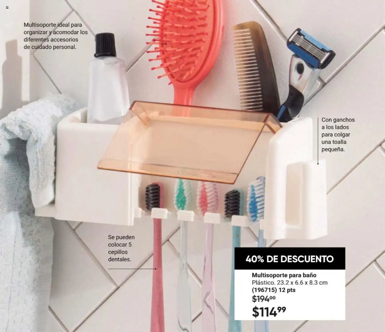 Nuevas ofertas de AVON válidas en toda la República Mexicana desde el 09.10.2025. ¡Encuentra las mejores ofertas en AVON - Casa & Estilo 16 2025! | Página: 103 | Productos: Toalla, Baño