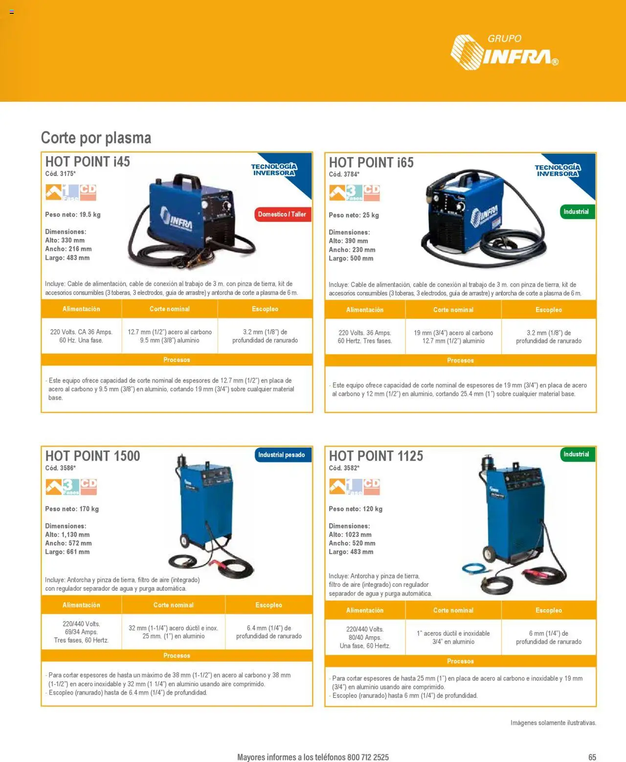 Nuevas ofertas de Infra válidas en toda la República Mexicana desde el 07.01.2025. ¡Encuentra las mejores ofertas en Infra catálogo Soldadoras industriales! | Página: 13 | Productos: Agua, Cable, Sobre, Pinza