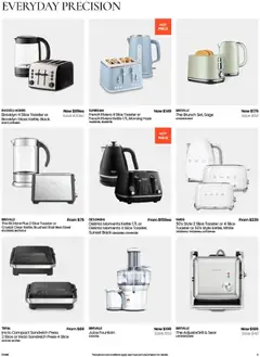 Preview of Myer Catalogue Kitchen & Dining Home Essentials - valid from 14.10.2025 | Page: 4 | Products: Juice, Fountain, Kettle, Toaster