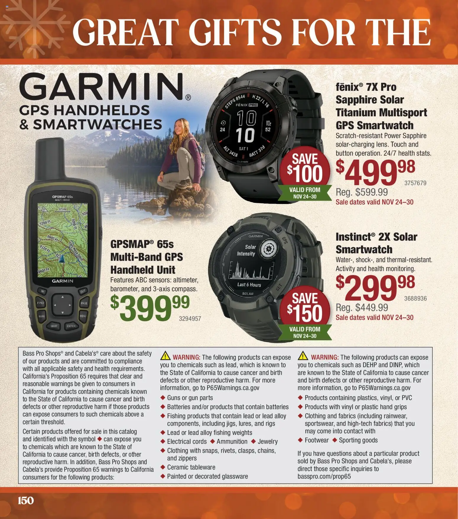 Cabela's Christmas Gift Guide 25 - valid from 01.11.2025 | Page: 150 | Products: Smartwatch, Gun