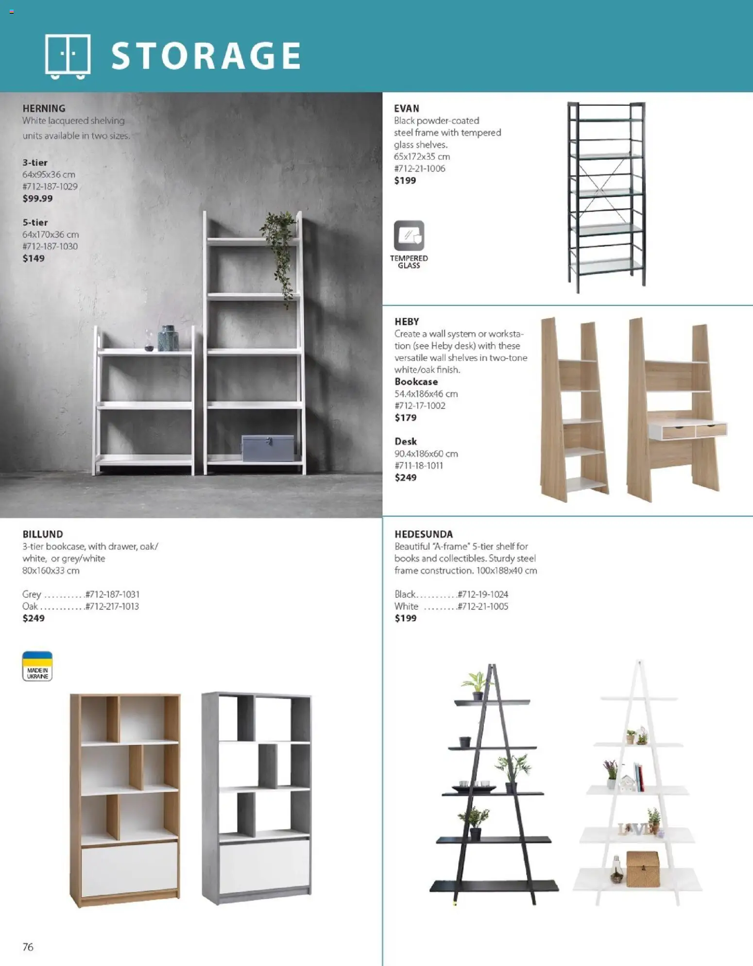 JYSK flyer valid from 01.01.2026 | Page: 76 | Products: Shelf