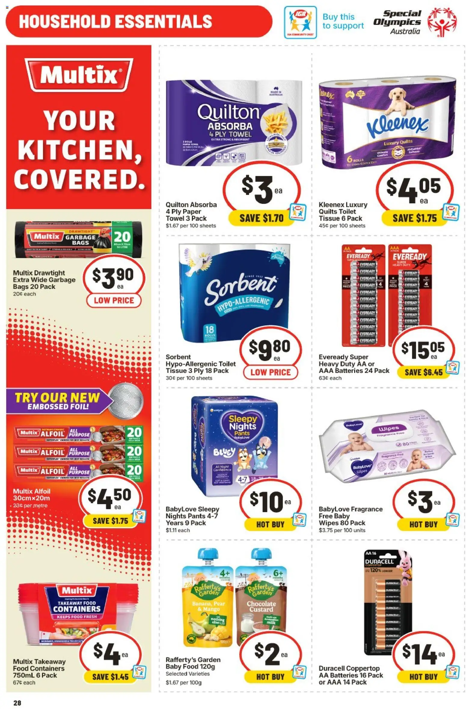 IGA catalogue - valid from 29.04.2026 | Page: 29 | Products: Garbage bags, Baby food, Mango, Pear