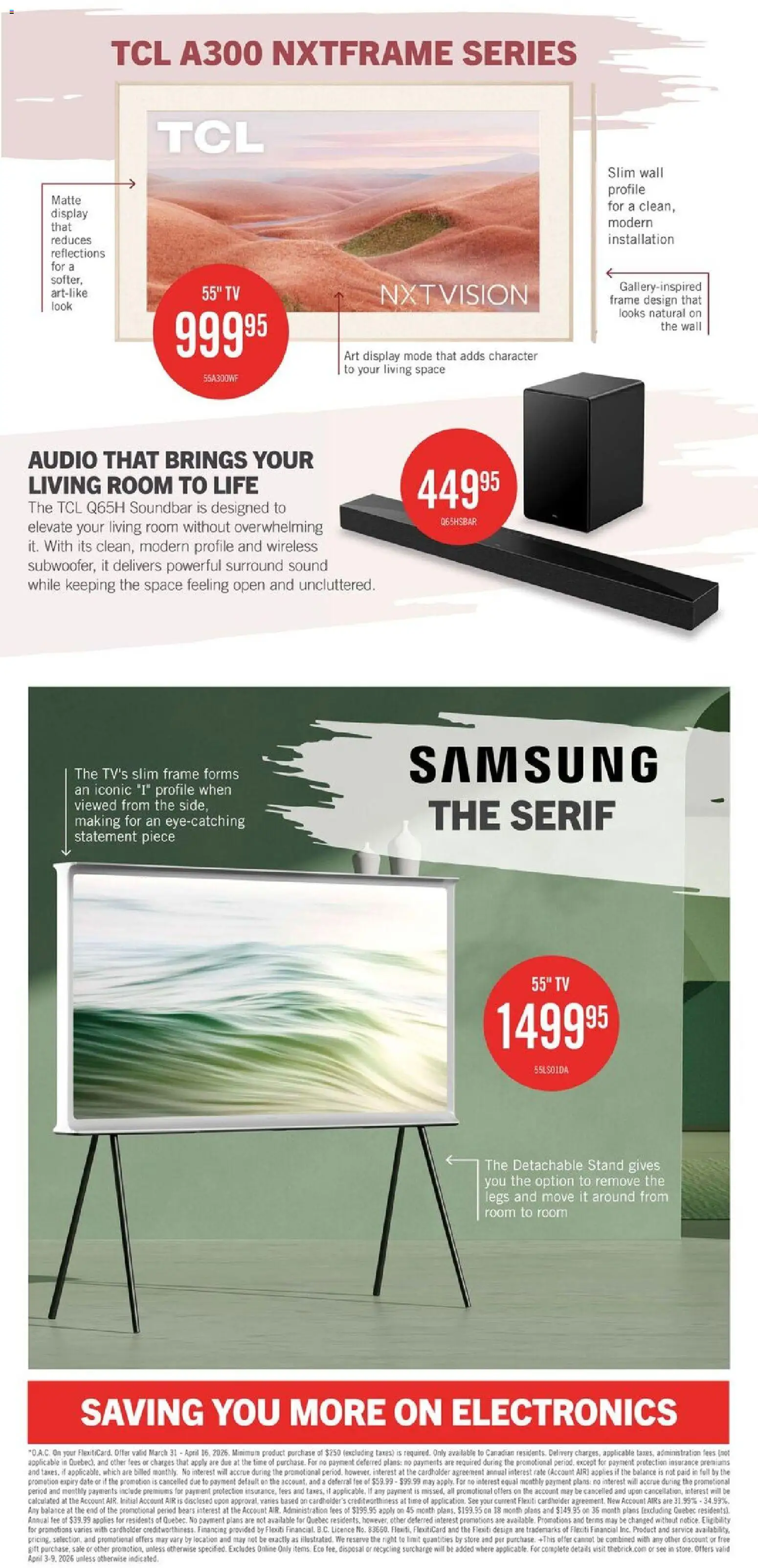 The Brick flyer valid from 03.04.2026 | Page: 4 | Products: Tv, Audio