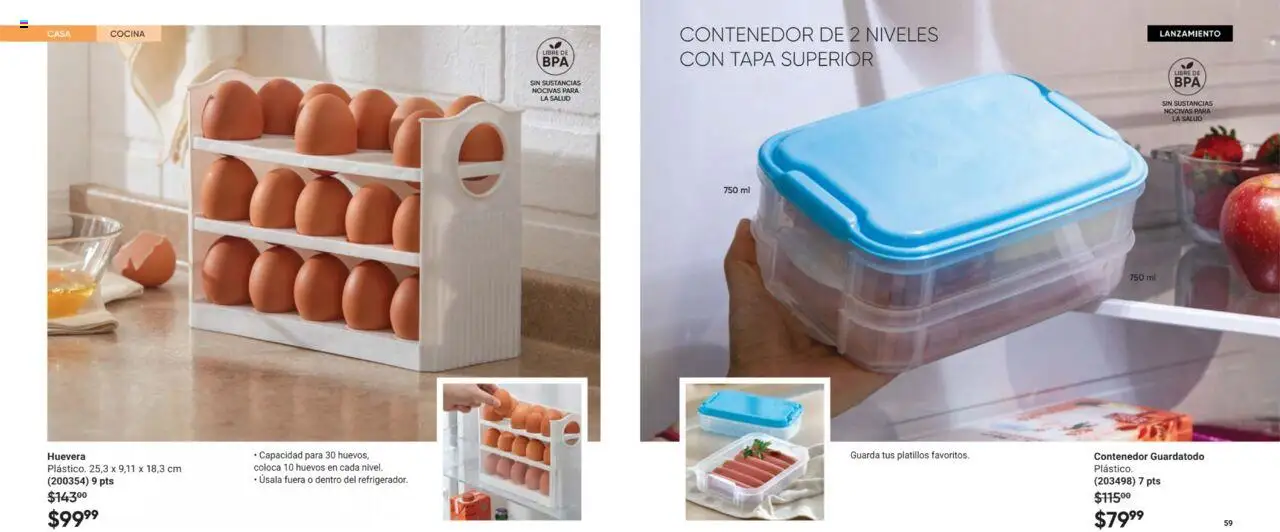 Nuevas ofertas de AVON válidas en toda la República Mexicana desde el 11.07.2025. ¡Encuentra las mejores ofertas en AVON casa & Estilo 11 2025! | Página: 30 | Productos: Huevos, Cocina, Contenedor