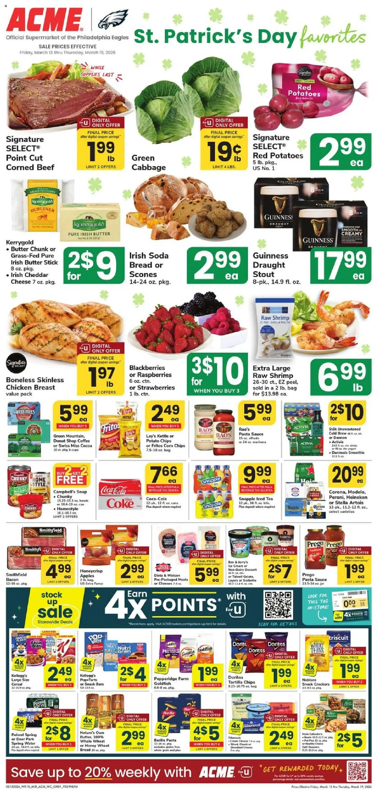 Acme Weekly Ad - valid from 13.03.2026 | Page: 1 | Products: Coffee, Beef, Strawberries, Kettle