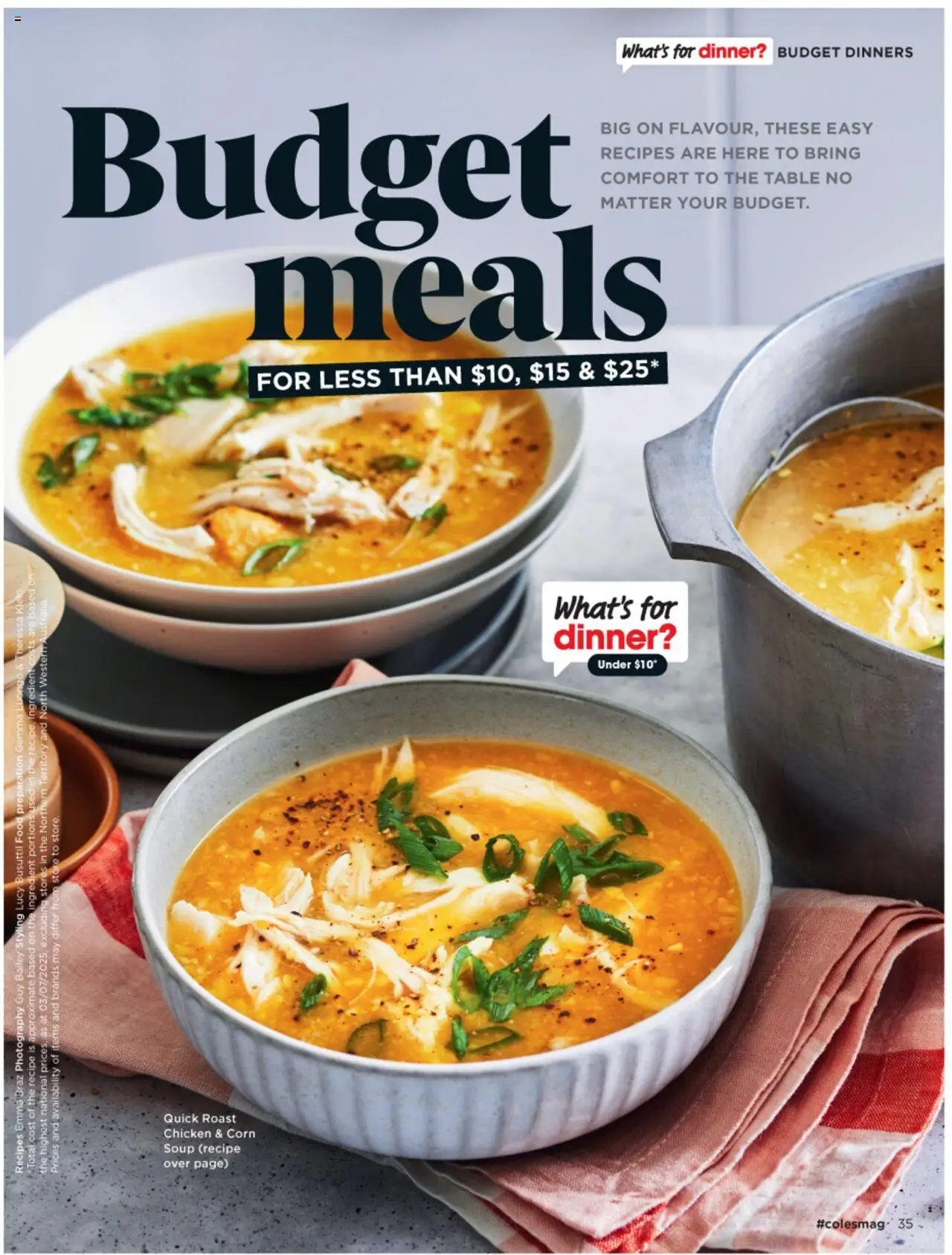 Coles catalogue - valid from 03.07.2025 | Page: 35 | Products: Table, Chicken, Soup