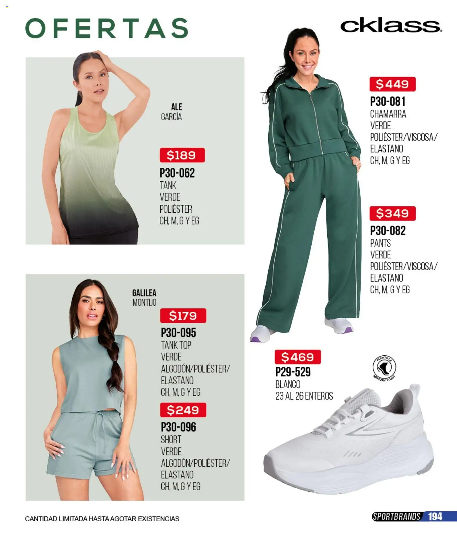 Nuevas ofertas de Cklass válidas en toda la República Mexicana desde el 12.01.2026. ¡Encuentra las mejores ofertas en Cklass catálogo Mega Ofertas Calzado! | Página: 195 | Productos: Chamarra, Top, Té, Pants