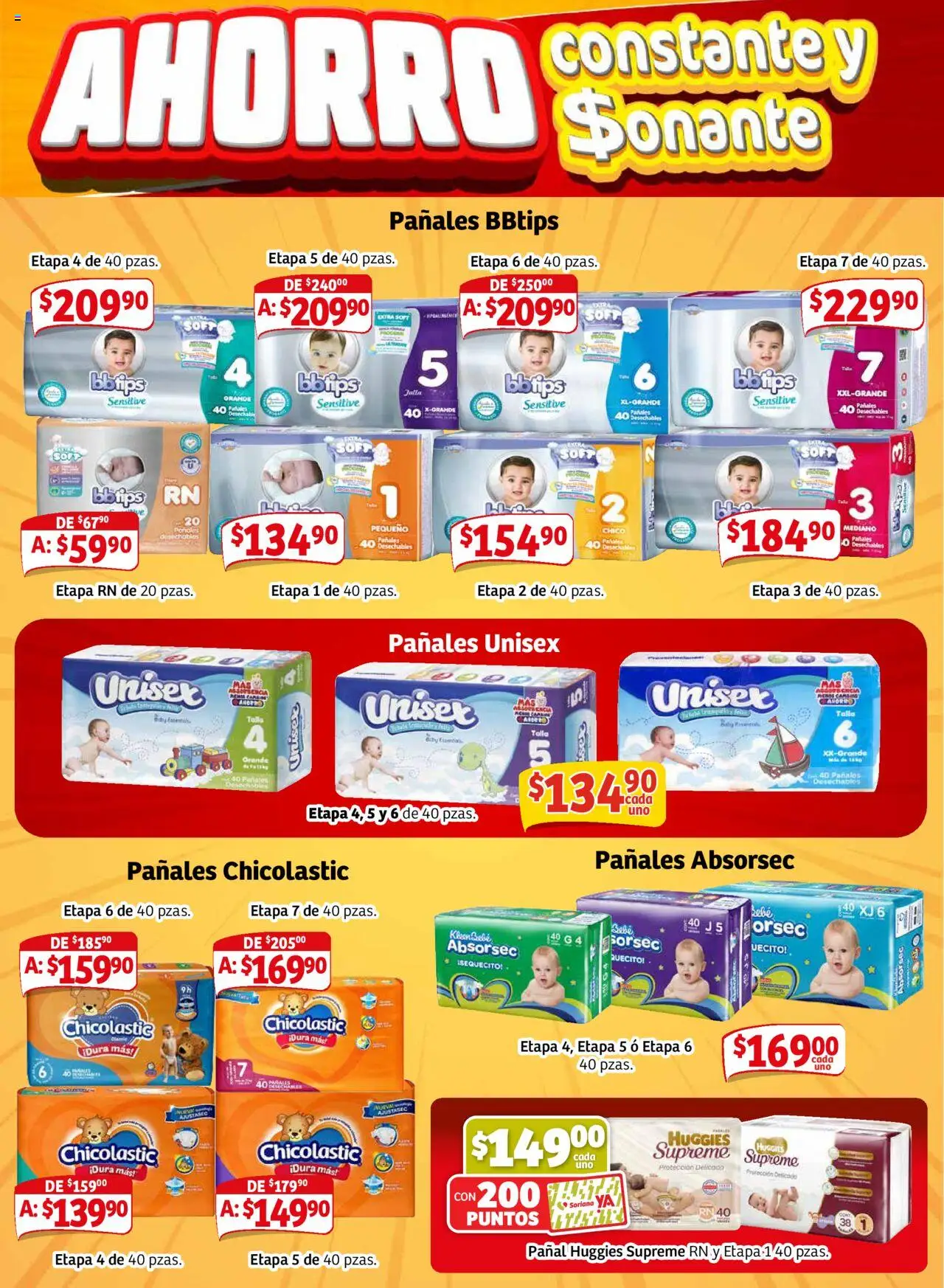 Nuevas ofertas de Soriana válidas en toda la República Mexicana desde el 18.09.2025. ¡Encuentra las mejores ofertas en Soriana - Pesito Valedor Mercado: Edo Mex, Valle De México, Gro, Hgo, Mor, Pue, Qto, Tlax, Ver! | Página: 22 | Productos: Pañales