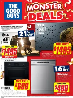 Preview of The Good Guys Monster Deals - valid from 24.09.2025