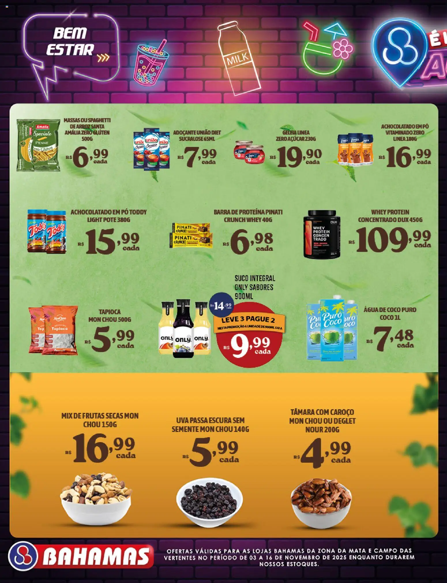 Bahamas Supermercados Folheto - válido de 03.11.2025 | Página: 6 | Produtos: Pó, Adoçante, Geleia, Uva passa