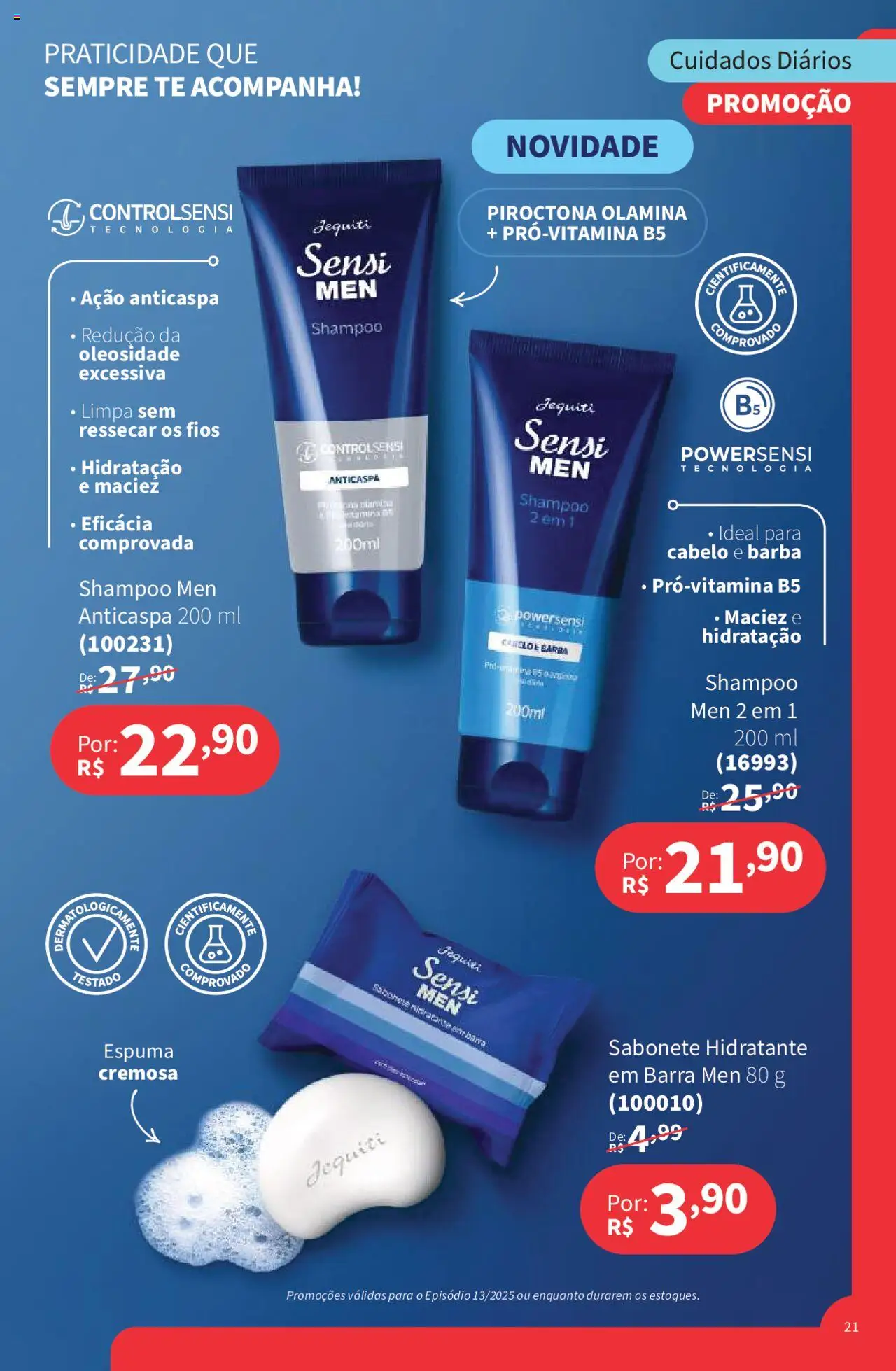 Jequiti Folheto - válido de 19.09.2025 | Página: 21 | Produtos: Shampoo, Sabonete