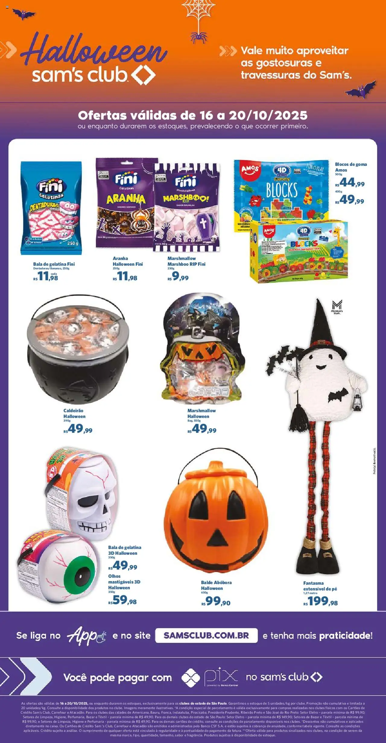 Sam's Club Folheto - válido de 16.10.2025 | Página: 4 | Produtos: Banco, Bala, Gelatina, Balde