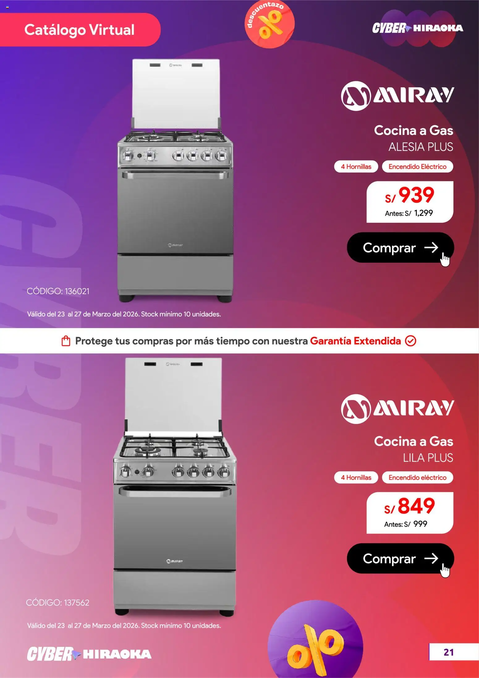 Catálogo Hiraoka válido desde 23.03.2026 | Página: 22 | Productos: Cocina