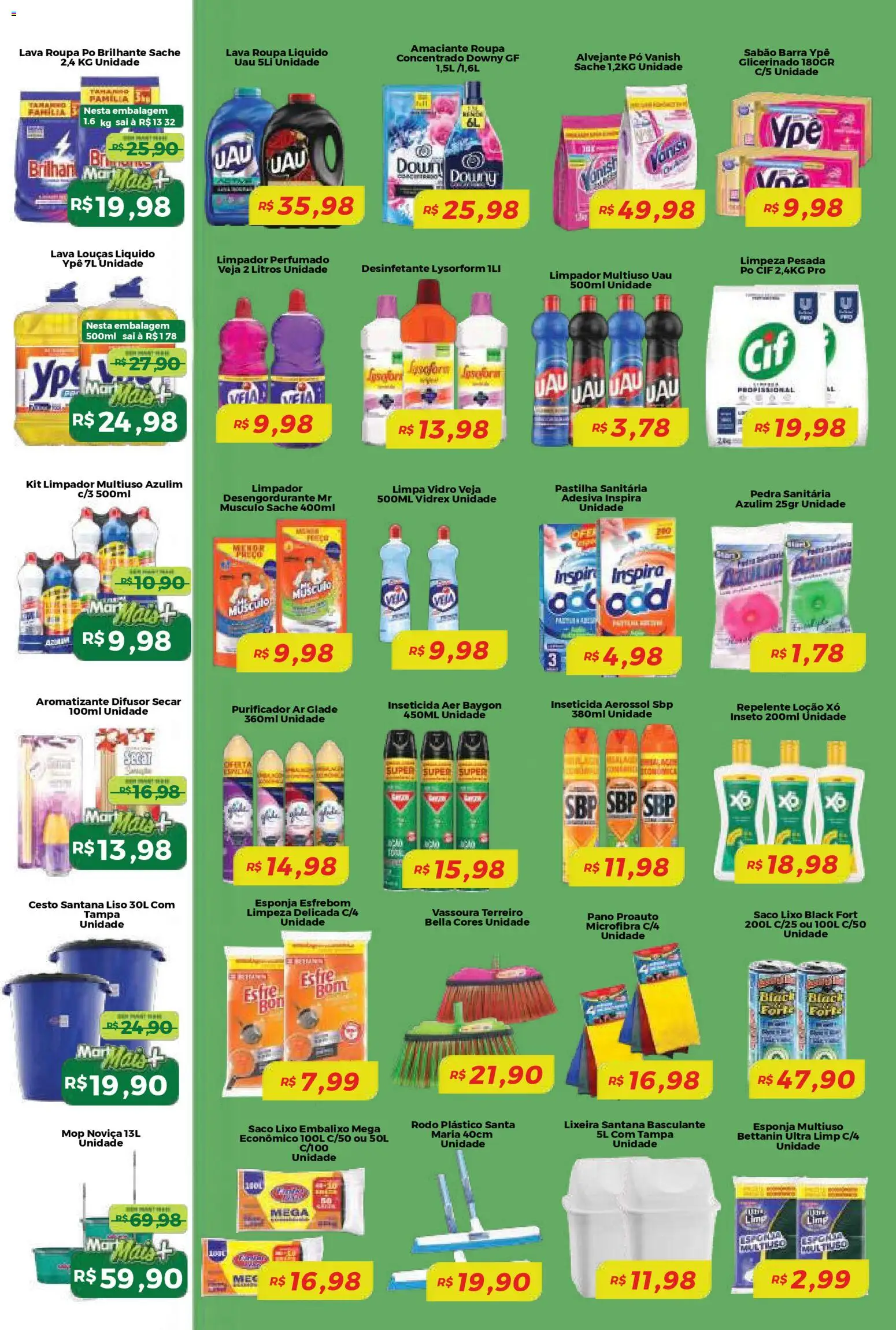 Mart Minas Folheto - válido de 12.02.2026 | Página: 6 | Produtos: Azulim, Limpador multiuso, Vanish, Amaciante