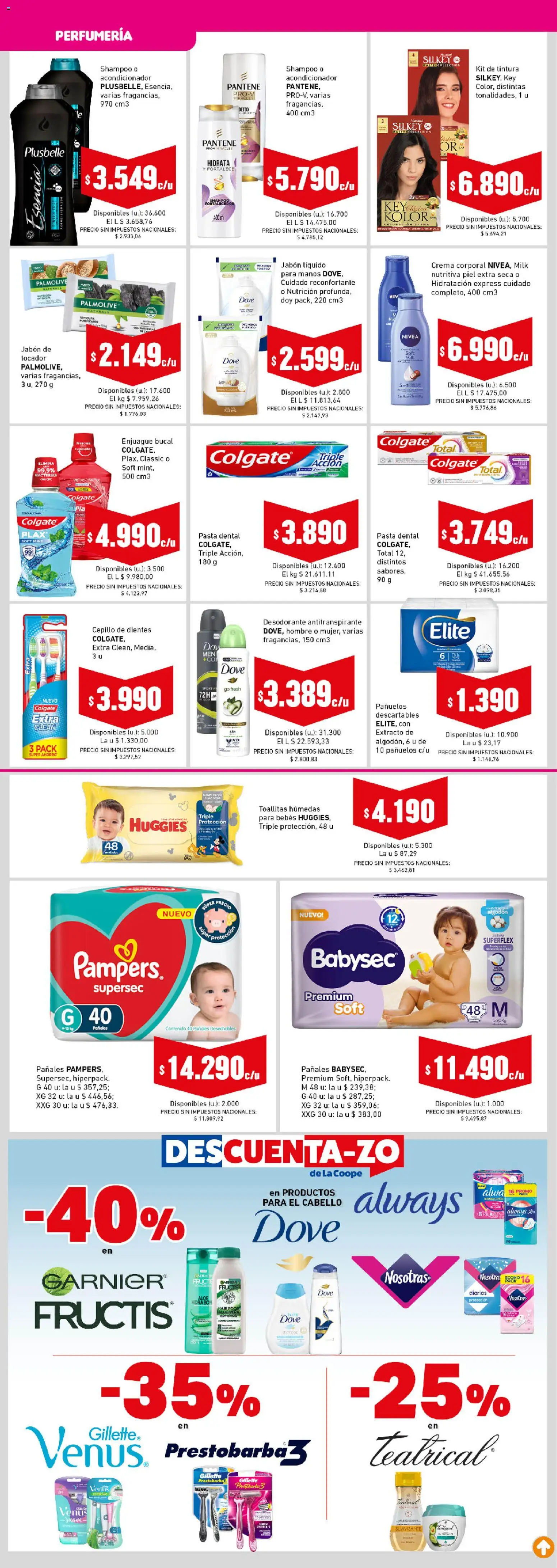 Cooperativa Obrera - Ahorrón │ válido desde el 06.04.2026 | Página: 6 | Productos: Cepillo, Toallitas húmedas, Desodorante, Pañales