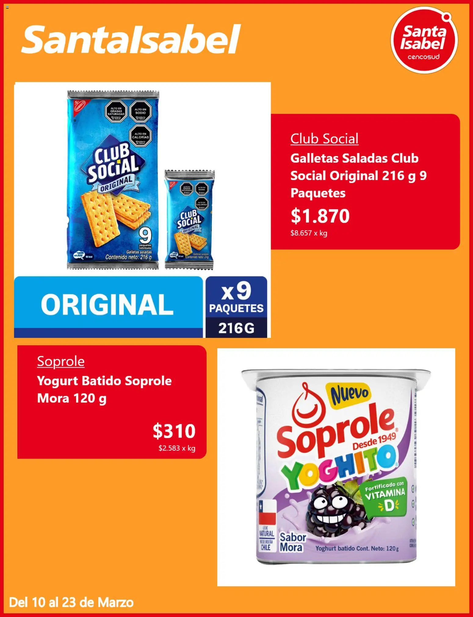 Santa Isabel ofertas  │ válido desde el 10.03.2026 | Página: 5 | Productos: Galletas