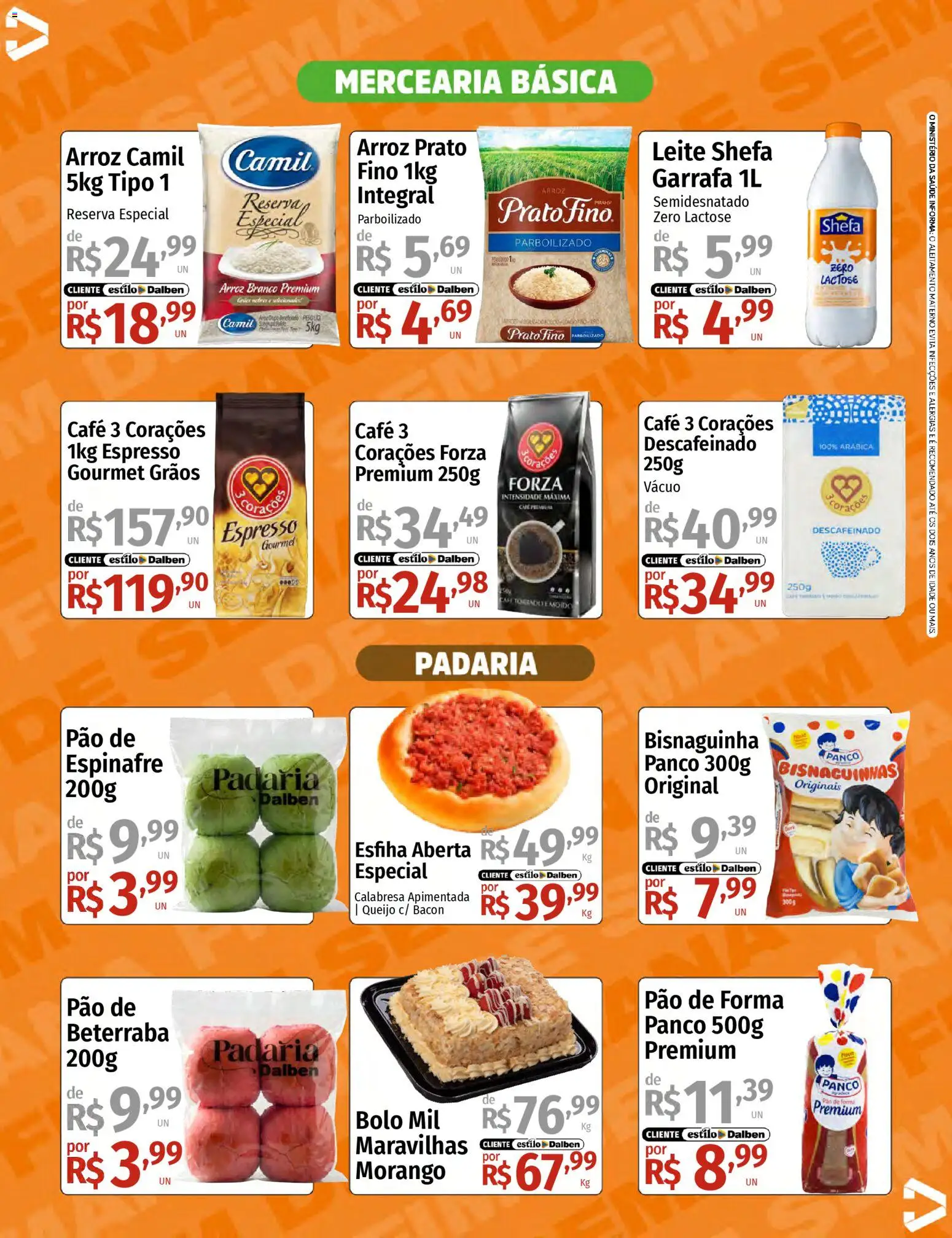 Supermercado Dalben Folheto - válido de 13.03.2026 | Página: 6 | Produtos: Beterraba, Espinafre, Bolo, Pão de forma