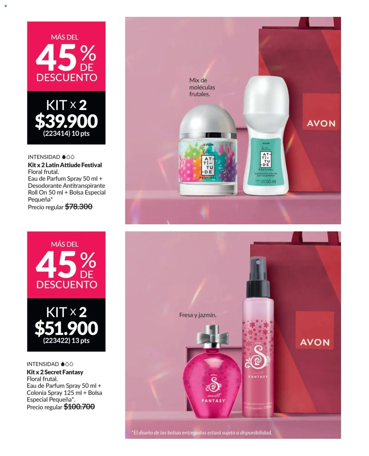Avon revista - valida desde el 17.11.2025 | Página: 21 | Productos: Fresa, Bolsa, Desodorante, Antitranspirante