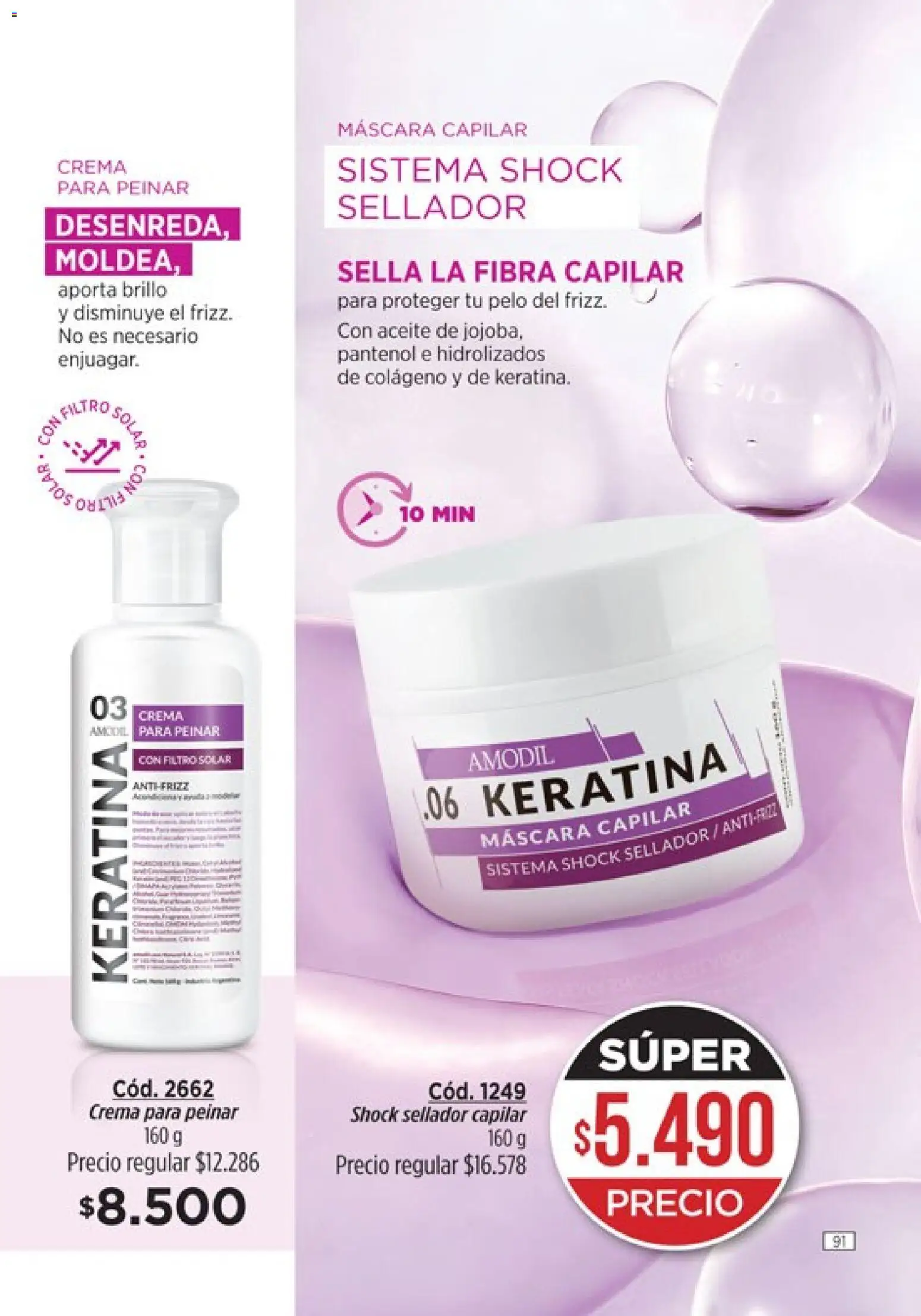 Catálogo Amodil Campaña 6 │ válido desde el 04.03.2026 | Página: 91 | Productos: Aceite, Máscara, Brillo, Crema