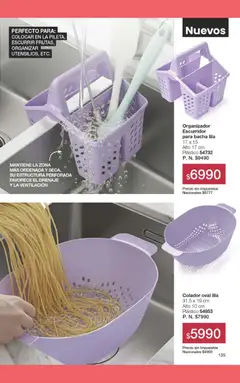 Vista previa Gigot - CAMPAÑA 04 válido desde el 05.02.2026 | Página: 141 | Productos: Organizador, Bacha, Colador, Escurridor