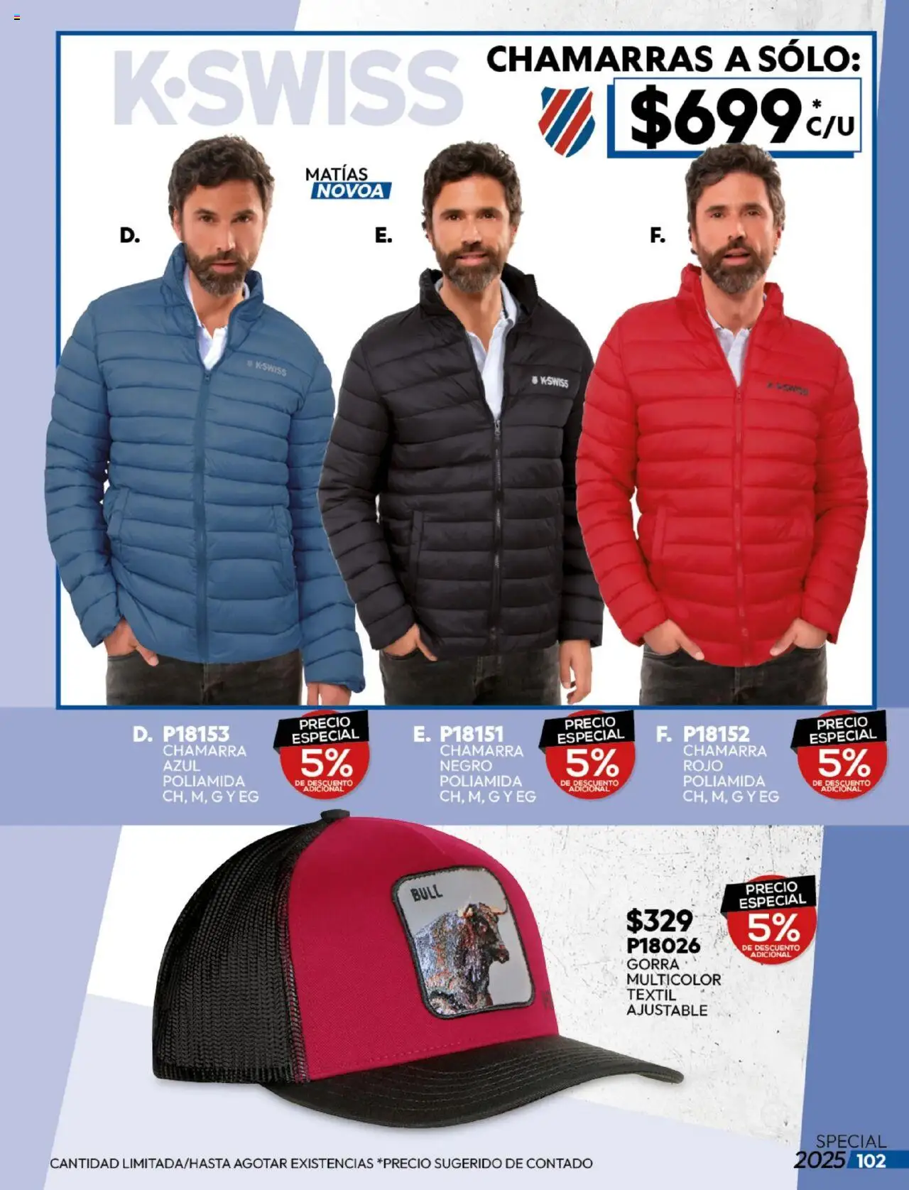 Nuevas ofertas de Cklass válidas en toda la República Mexicana desde el 25.08.2025. ¡Encuentra las mejores ofertas en Cklass - Catálogo Sportweek! | Página: 103 | Productos: Gorra, Chamarra