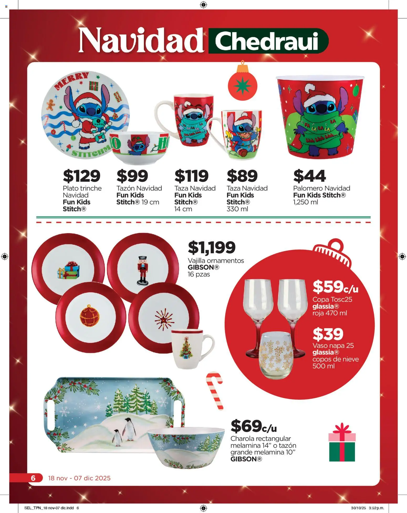 Nuevas ofertas de Chedraui válidas en toda la República Mexicana desde el 18.11.2025. ¡Encuentra las mejores ofertas en Chedraui folleto Llevarte más cuesta menos! | Página: 6 | Productos: Taza