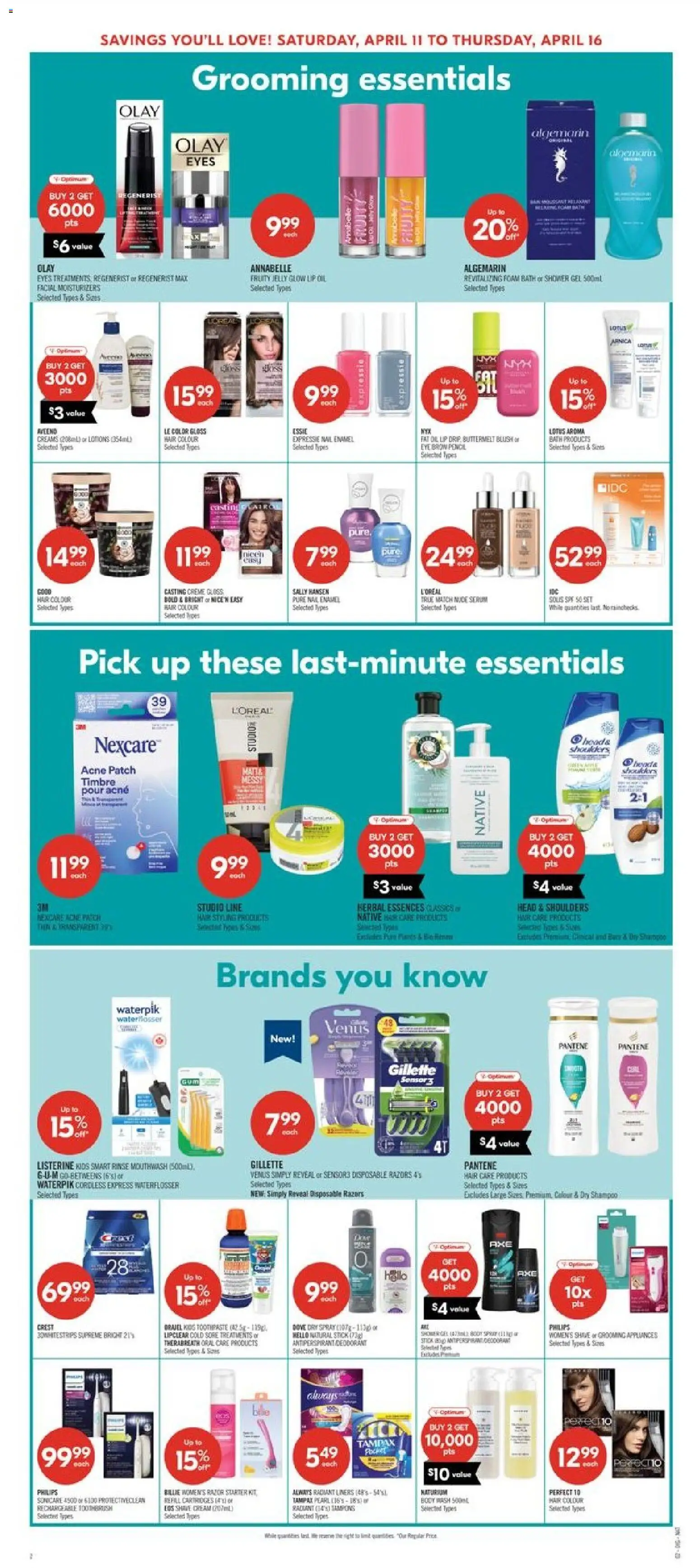 Shoppers flyer valid from 10.04.2026 | Page: 18 | Products: Cream, Deodorant, Toothpaste, Oil