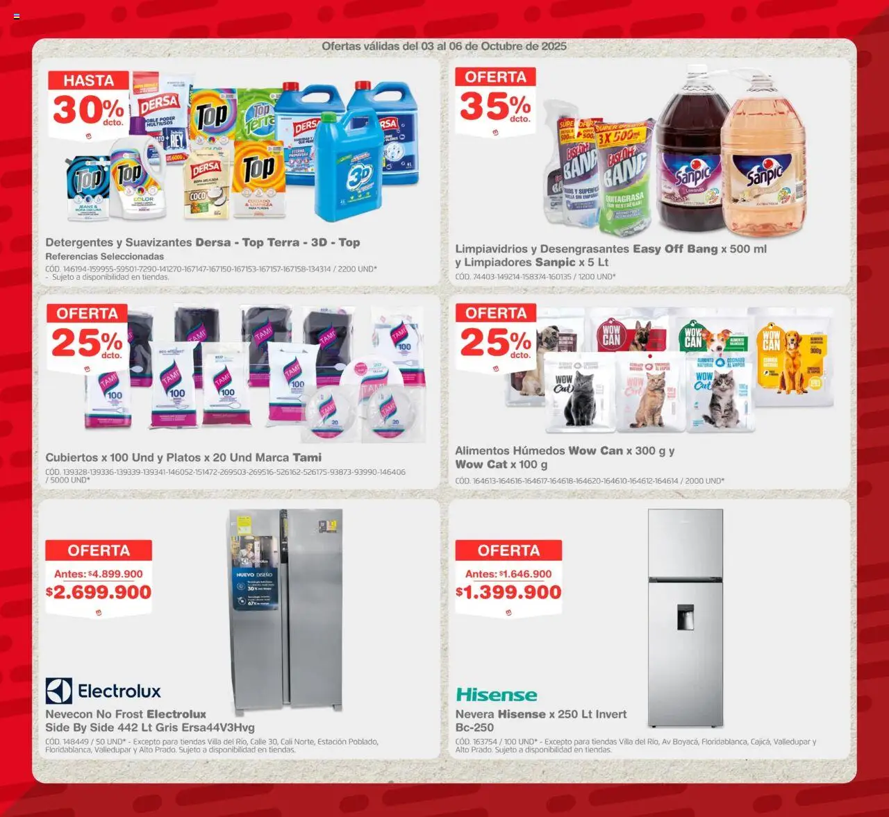 Makro revista - valida desde el 03.10.2025 | Página: 6 | Productos: Top, Coco, Nevera, Ropa