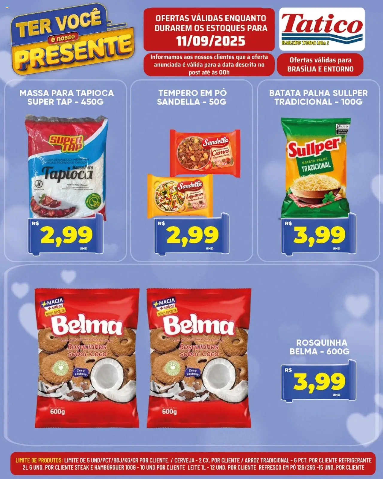 Tatico Folheto - válido de 11.09.2025 | Página: 10 | Produtos: Pó, Cerveja, Arroz, Batata palha