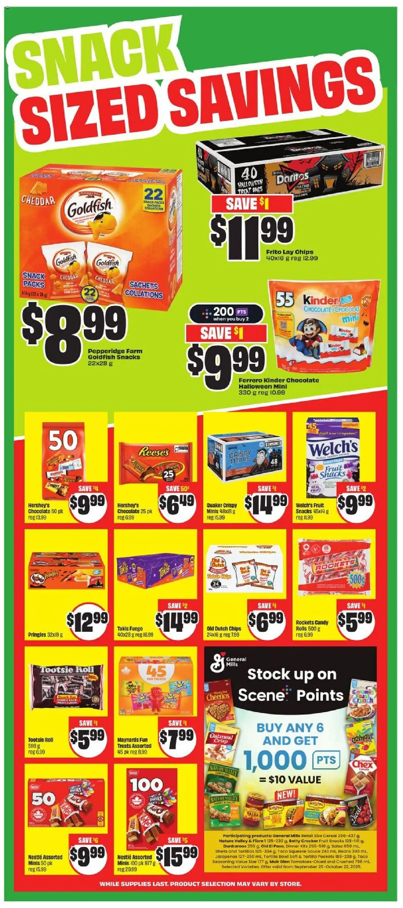 FreshCo flyer valid from 09.10.2025 | Page: 9 | Products: Chips, Chocolate